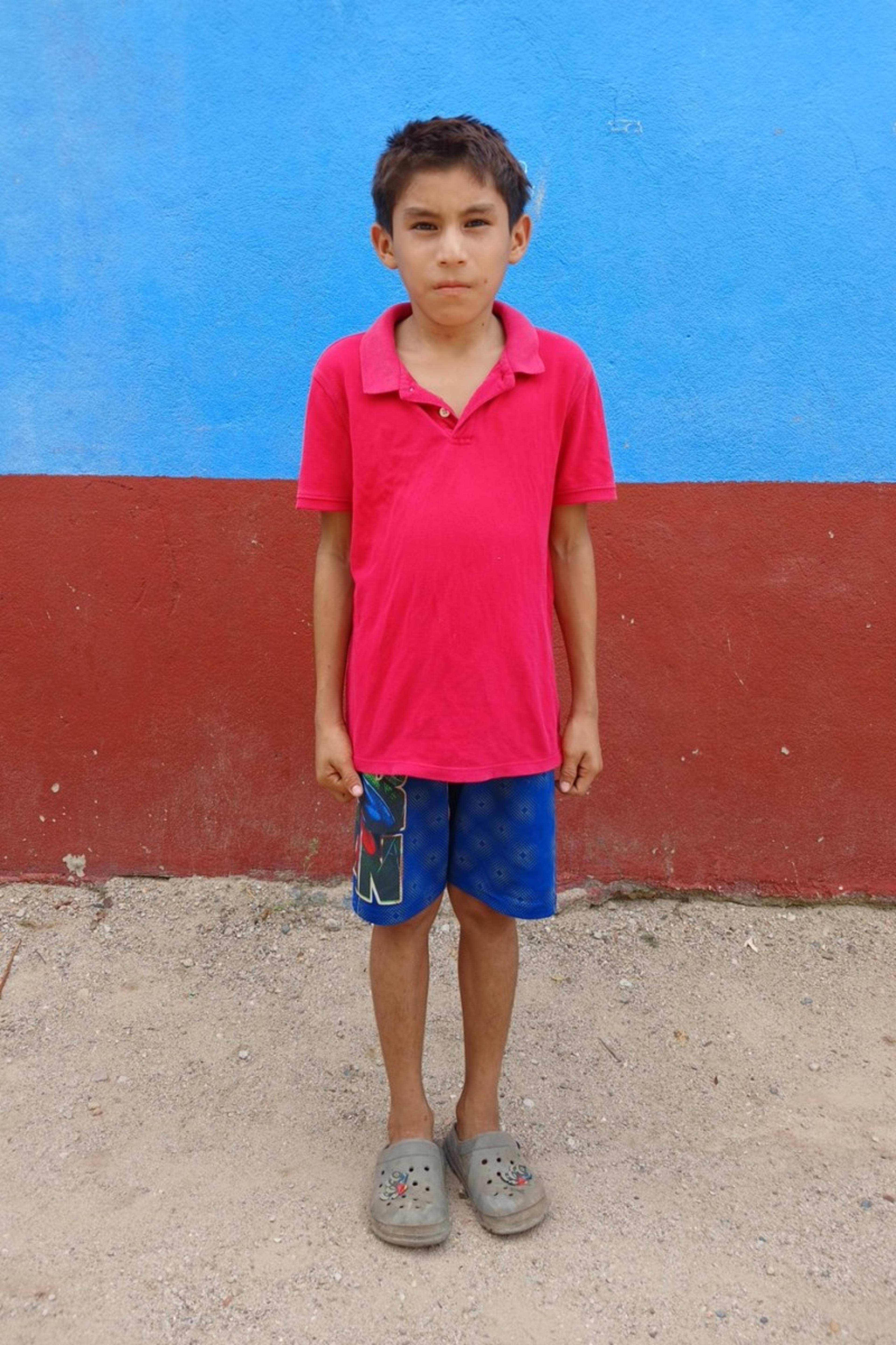 An unsponsored boy named Brayan from Nicaragua who has waited 608 days for a sponsor.