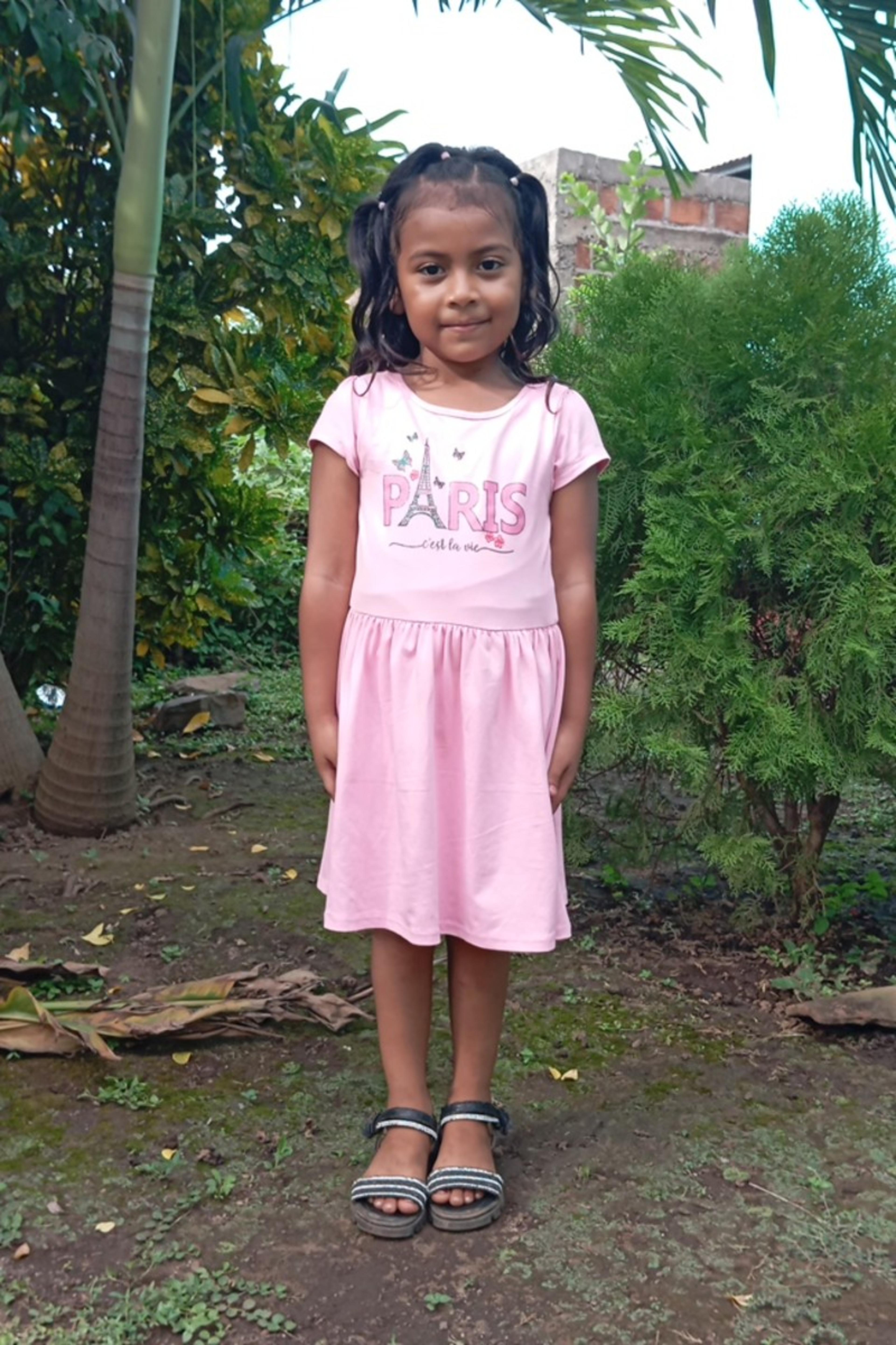 An unsponsored girl named Naydelin from Nicaragua who has waited 610 days for a sponsor.