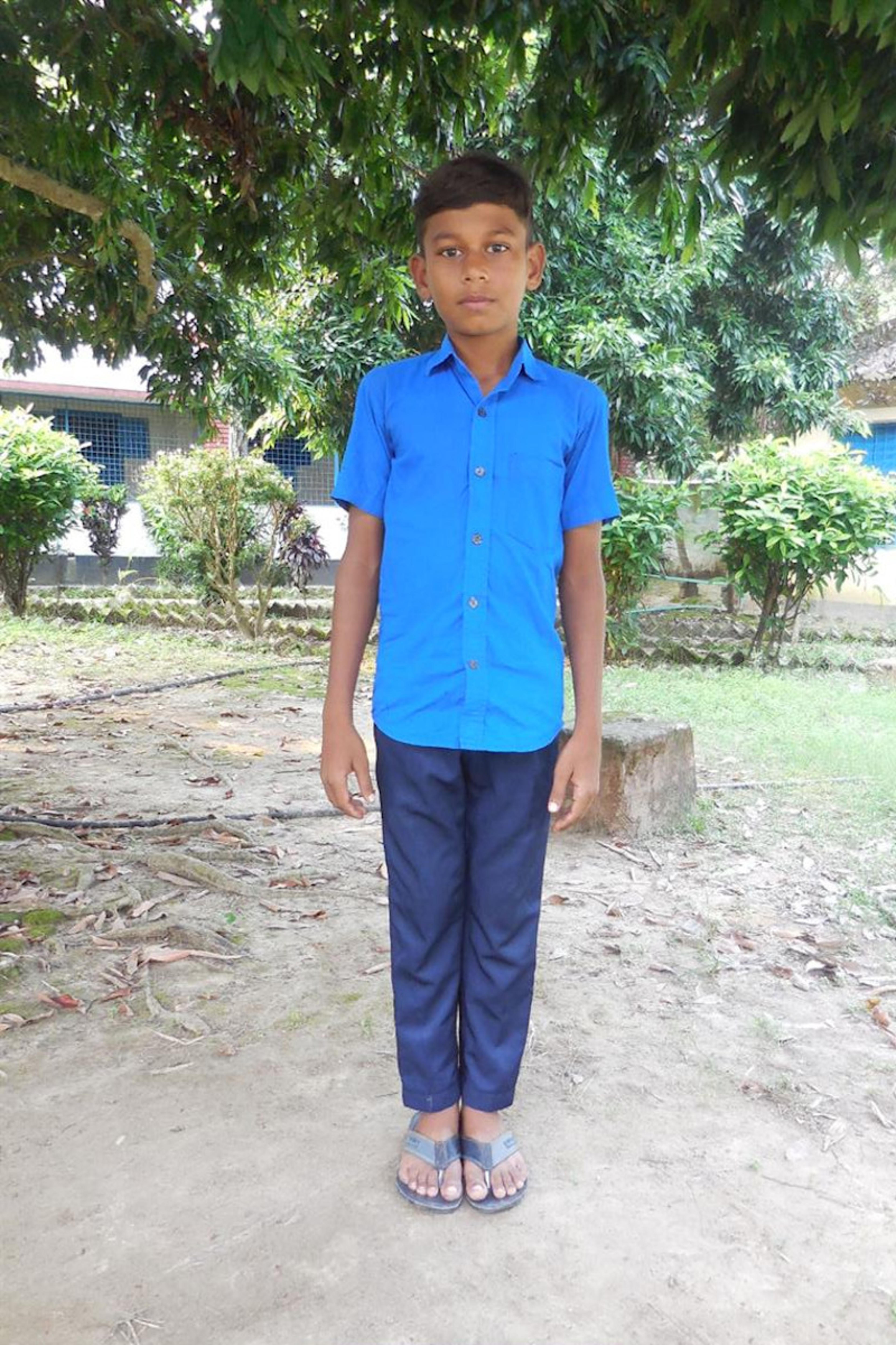 An unsponsored boy named Debroto from Bangladesh who is vulnerable to exploitation and has waited 469 days for a sponsor.