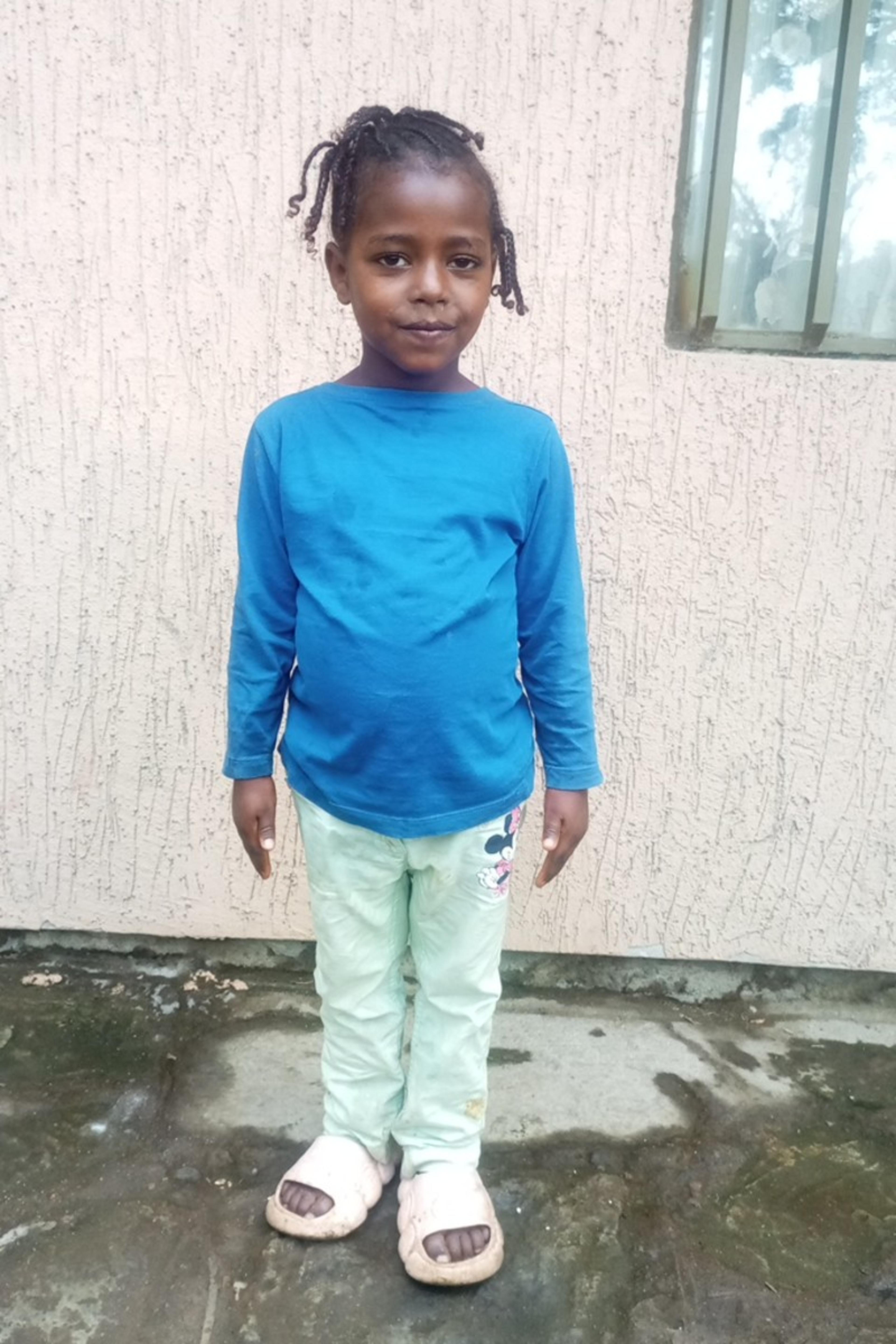 An unsponsored girl named Tsion from Ethiopia who lives in an AIDS-affected area, is vulnerable to exploitation and has waited 481 days for a sponsor.