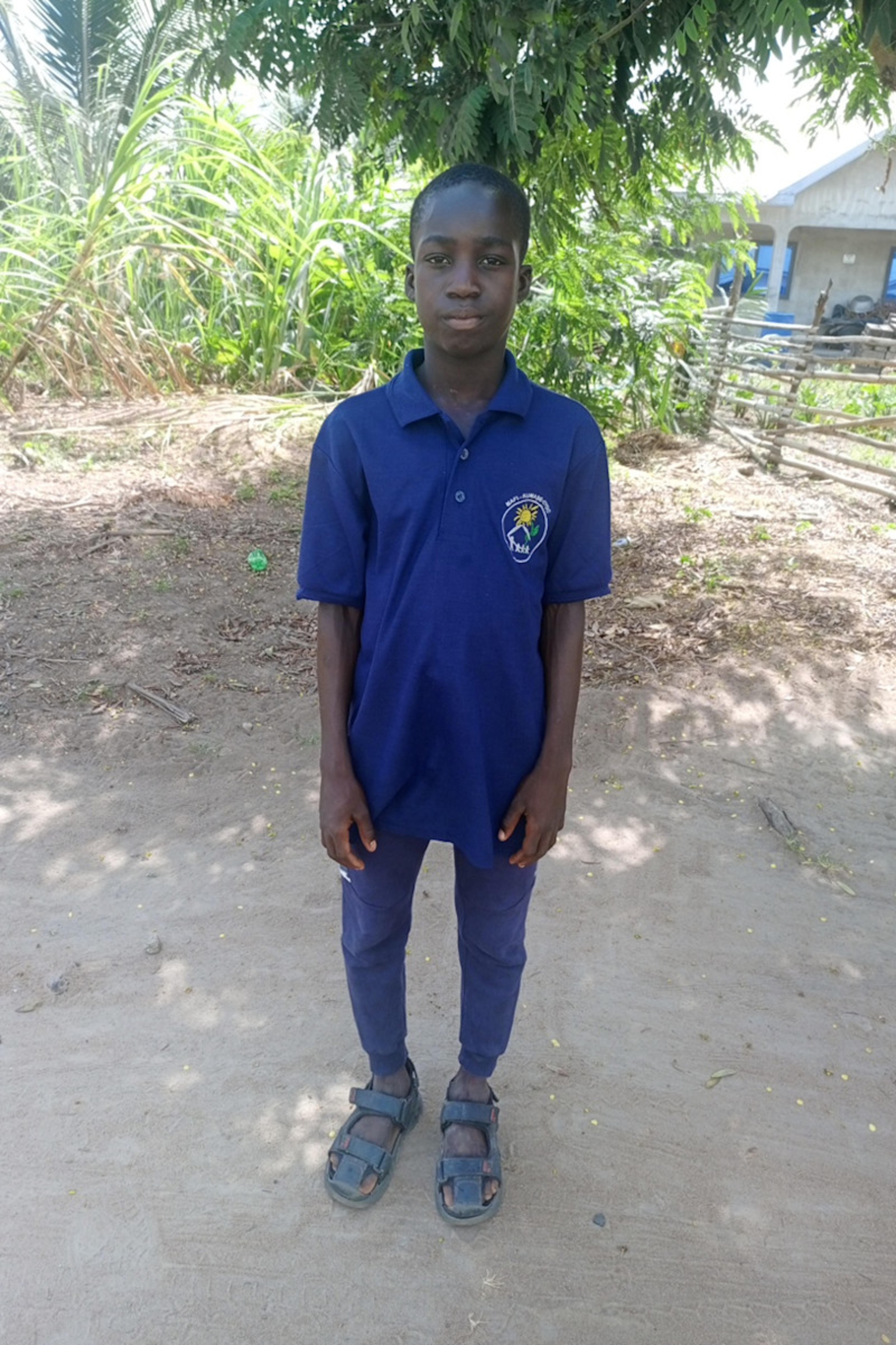 An unsponsored boy named Emmanuel from Ghana who lives in an AIDS-affected area and has waited 583 days for a sponsor.