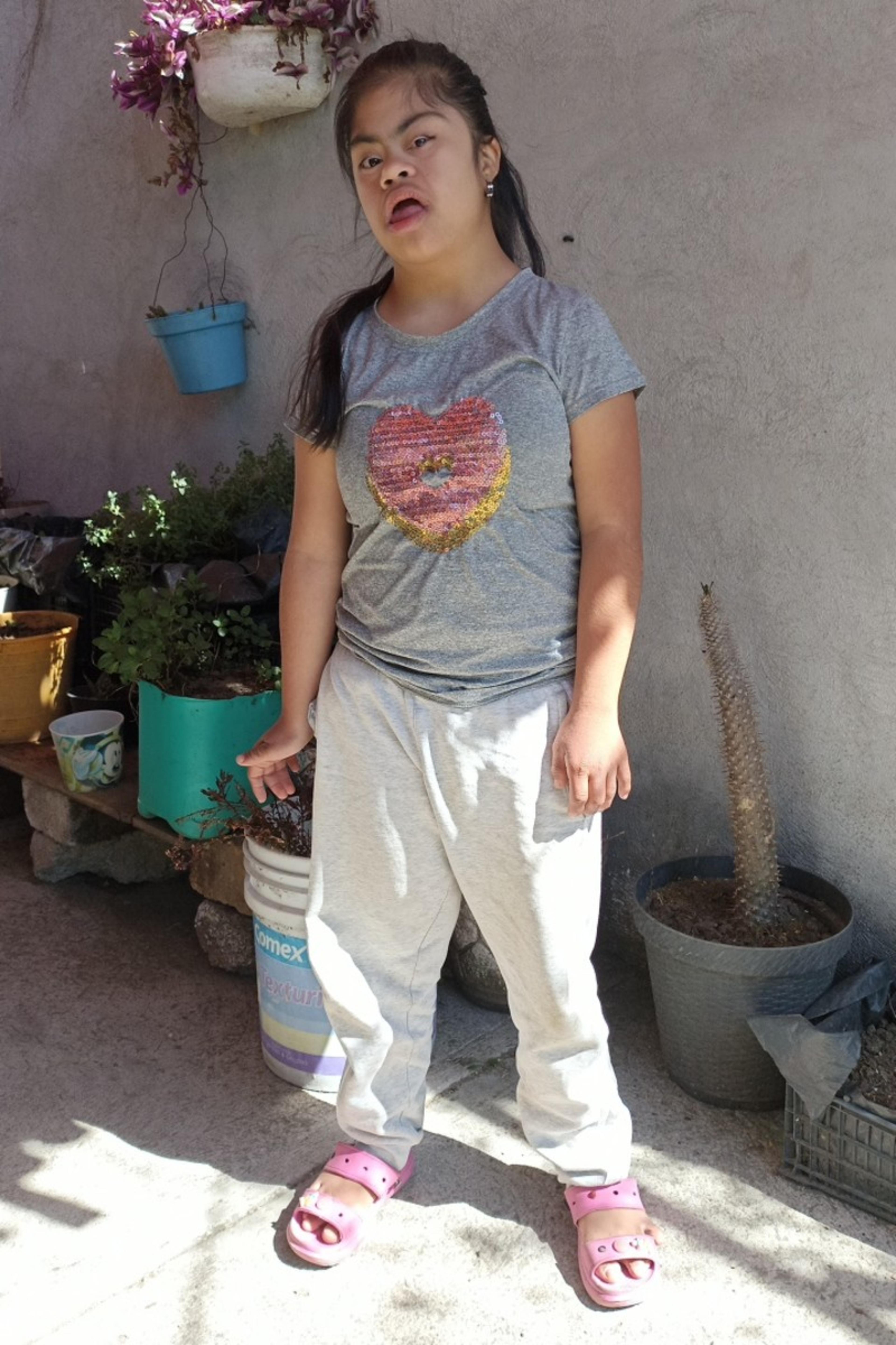 An unsponsored girl with special needs named Hade from Mexico who has waited 233 days for a sponsor.