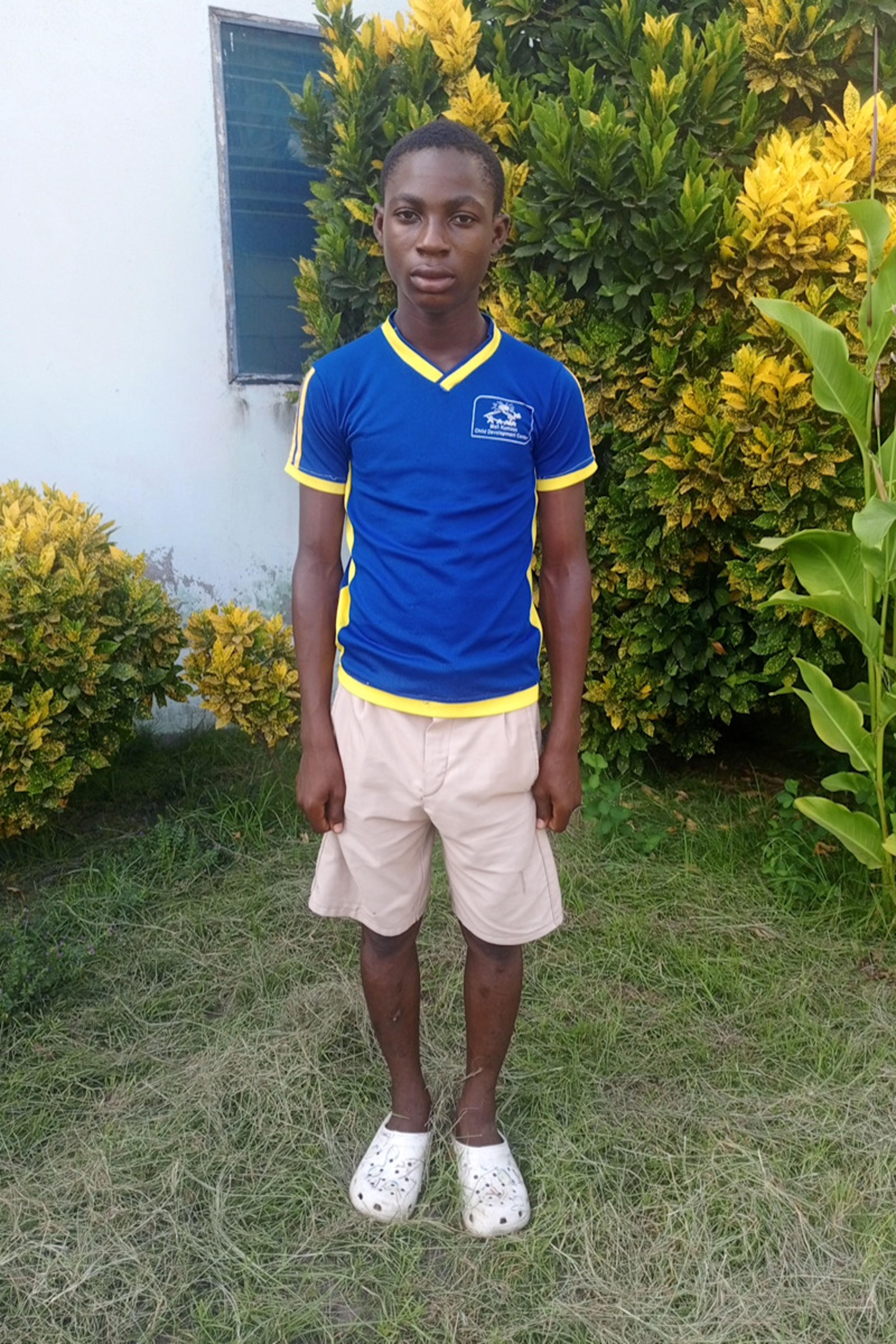 An unsponsored boy named Godfred from Ghana who lives in an AIDS-affected area and has waited 426 days for a sponsor.