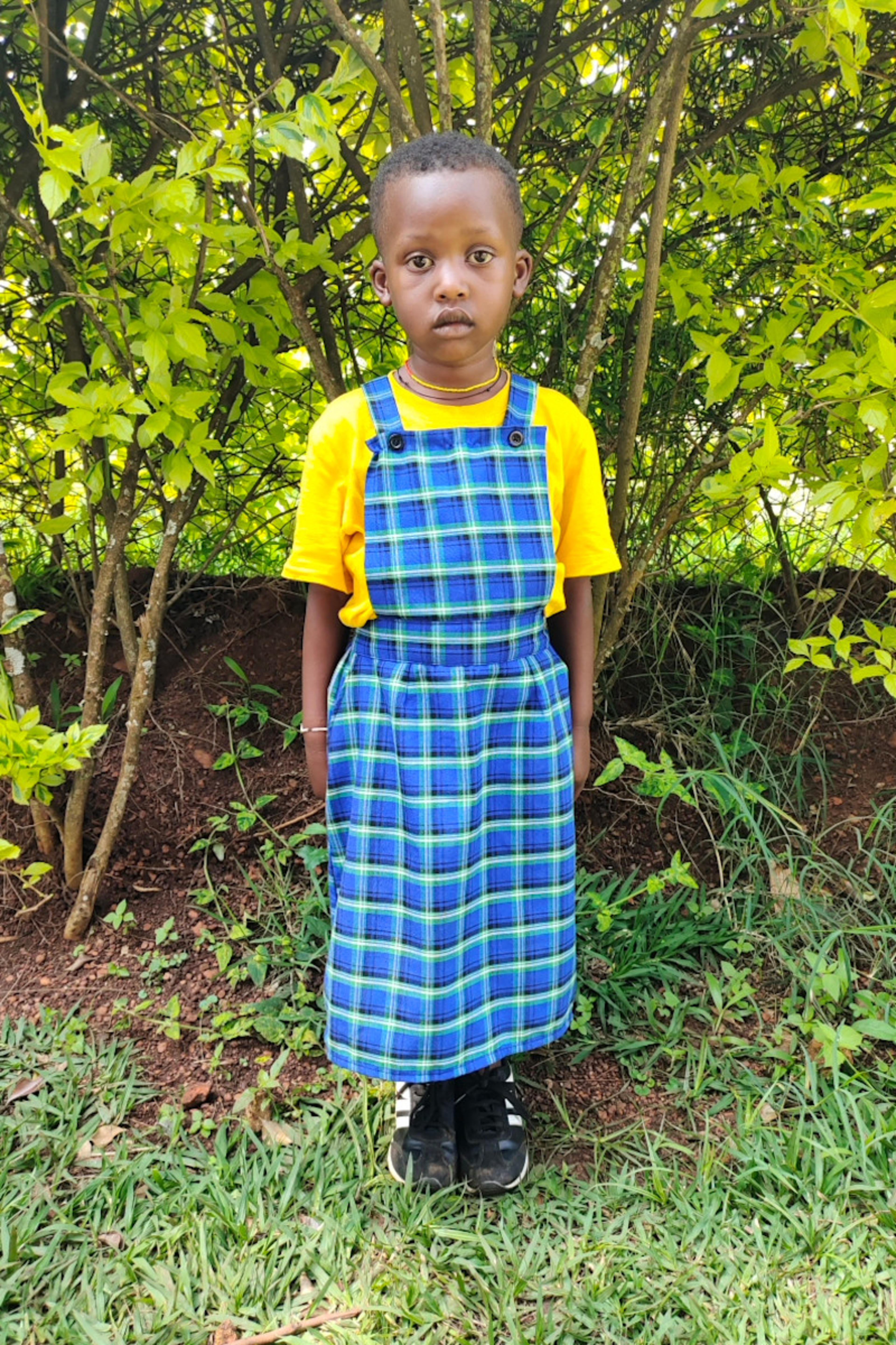 An unsponsored girl named Kevine from Rwanda who lives in an AIDS-affected area, is vulnerable to exploitation and has waited 586 days for a sponsor.