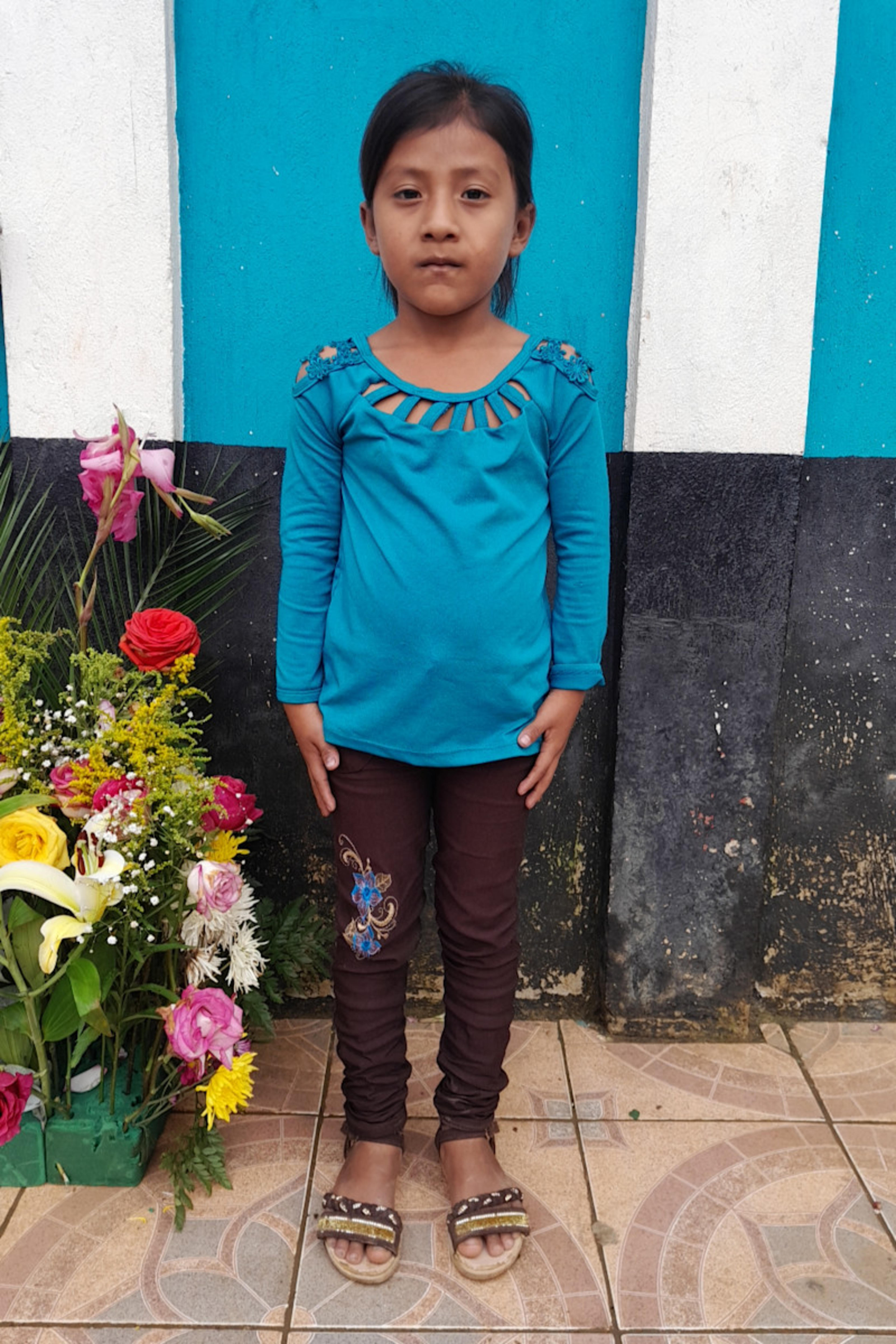 An unsponsored girl named Delia from Guatemala who has waited 571 days for a sponsor.