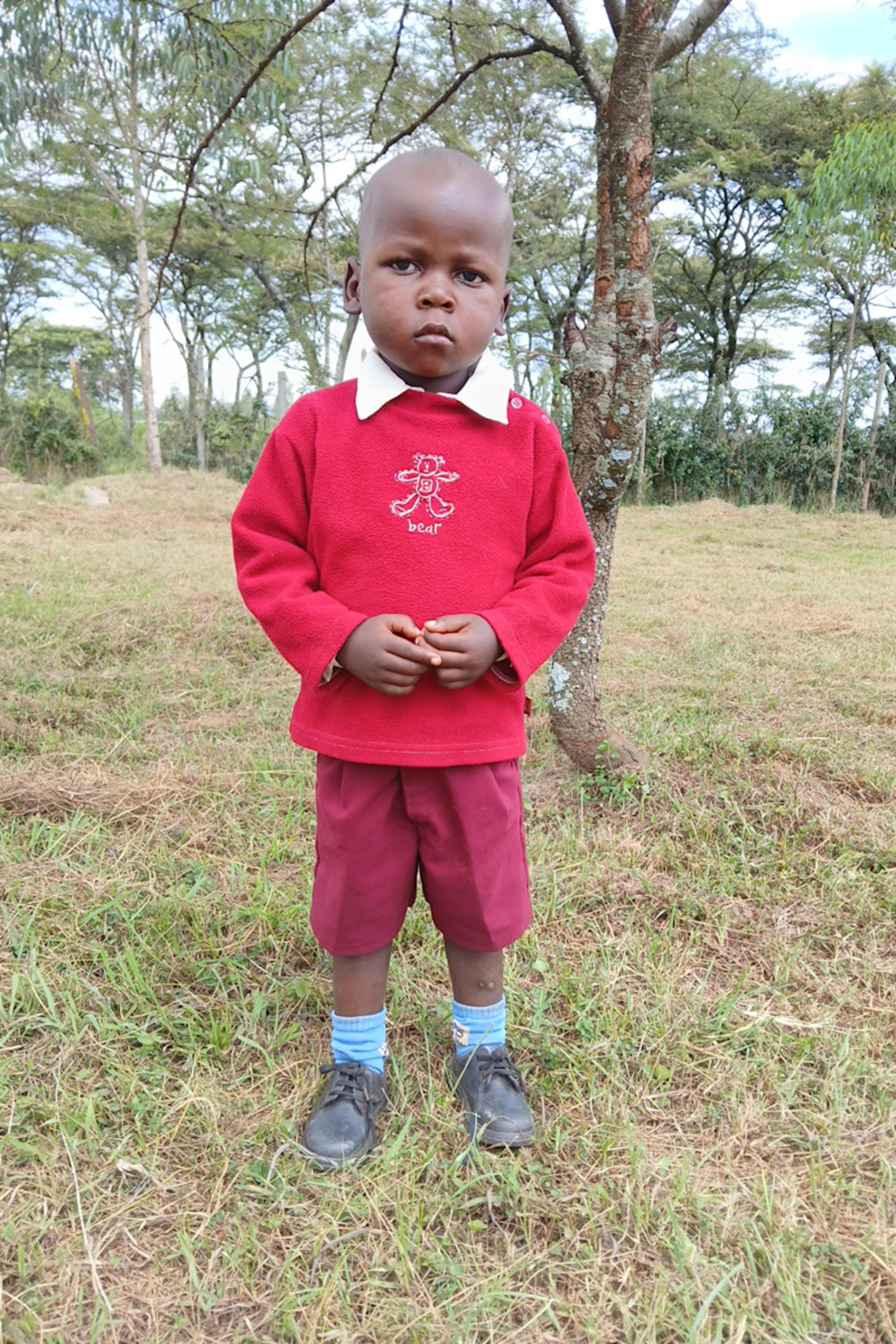 An unsponsored boy named Griphine from Kenya who lives in an AIDS-affected area and has waited 603 days for a sponsor.