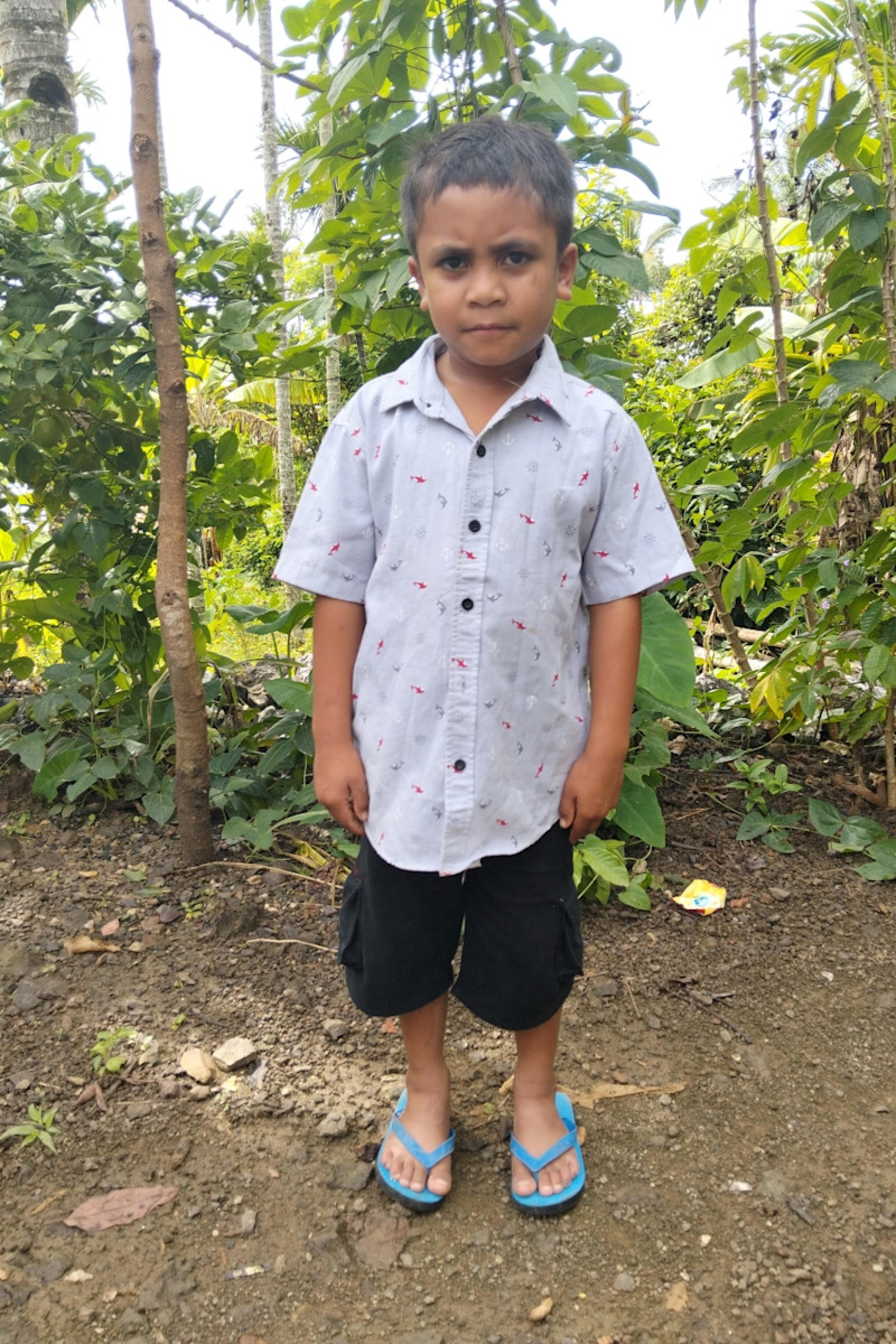 An unsponsored boy named Roki from Indonesia who has waited 491 days for a sponsor.