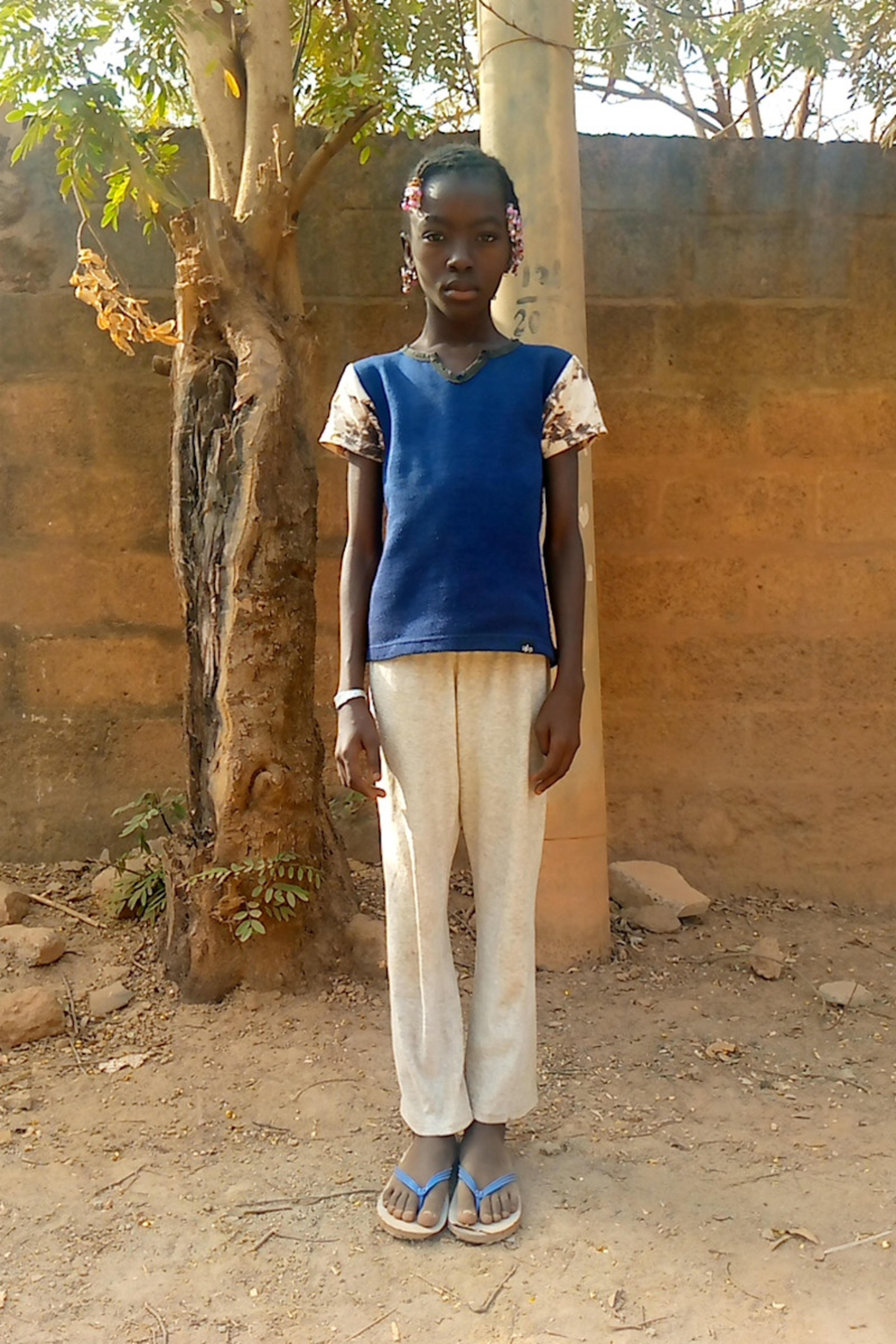 An unsponsored girl named Assana from Burkina Faso who lives in an AIDS-affected area, is vulnerable to exploitation and has waited 597 days for a sponsor.