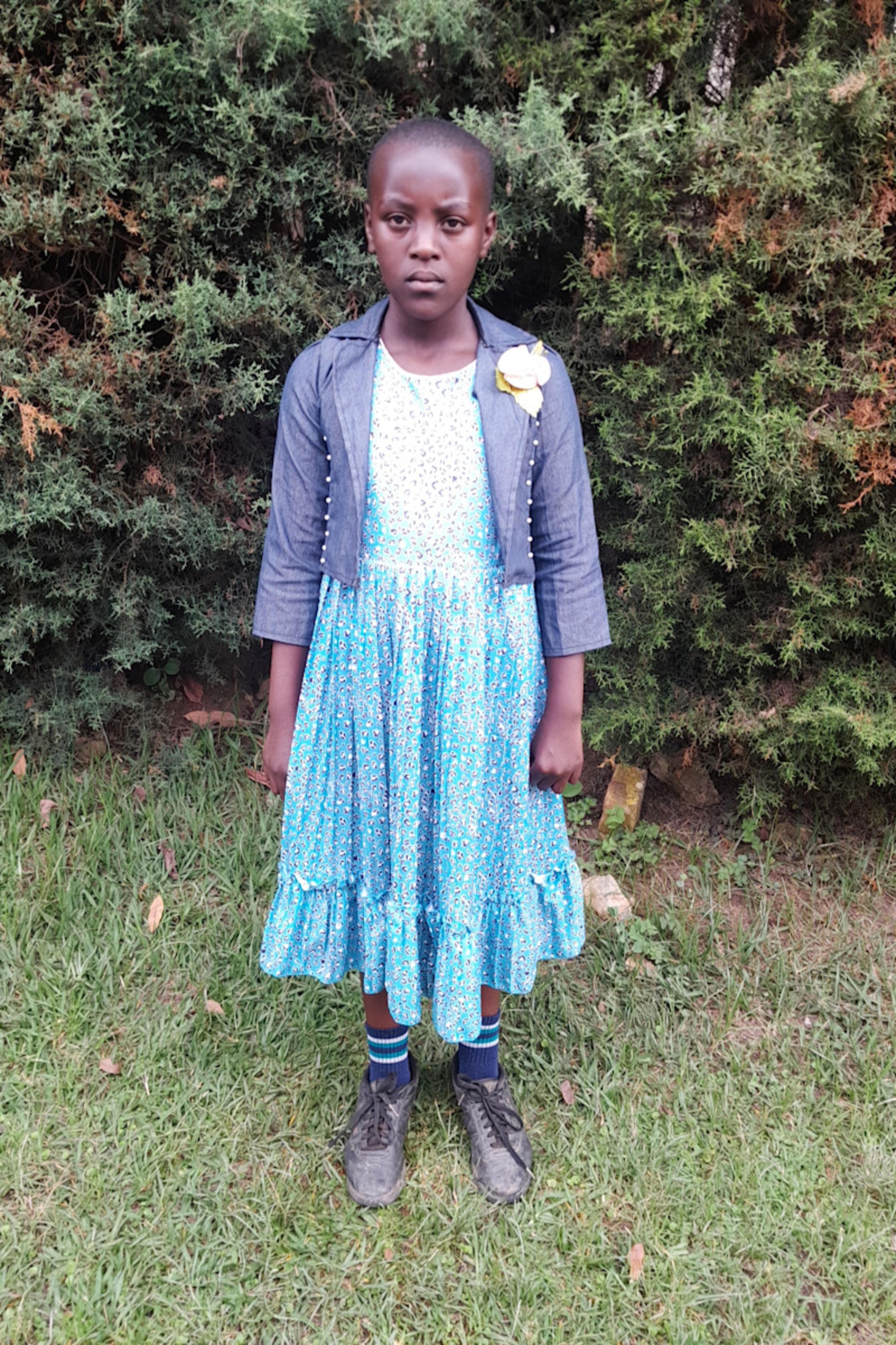 An unsponsored girl named Josine from Rwanda who lives in an AIDS-affected area, is vulnerable to exploitation and has waited 565 days for a sponsor.