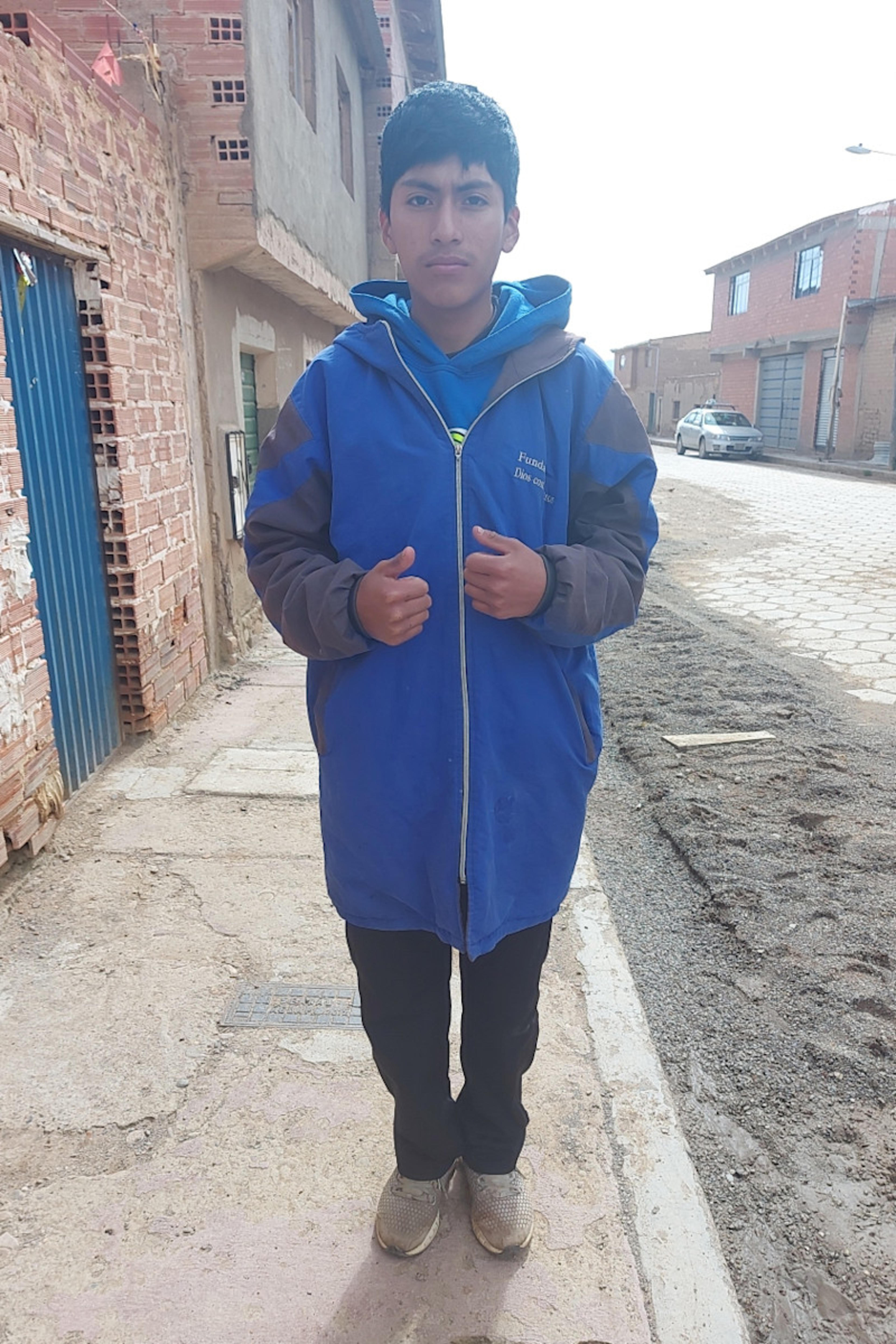 An unsponsored boy named Raul from Bolivia who has waited 498 days for a sponsor.