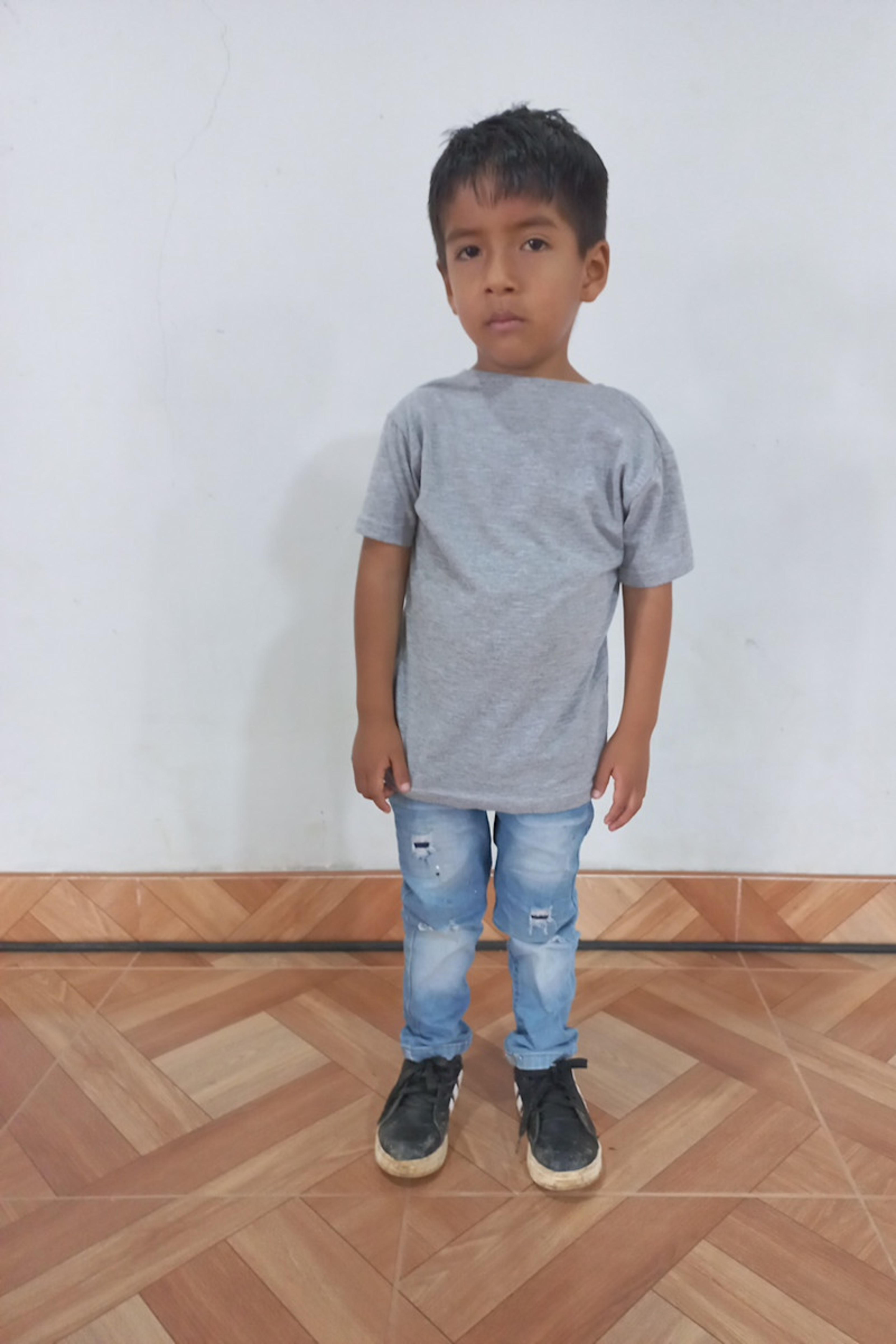 An unsponsored boy named Jean from Peru who has waited 553 days for a sponsor.