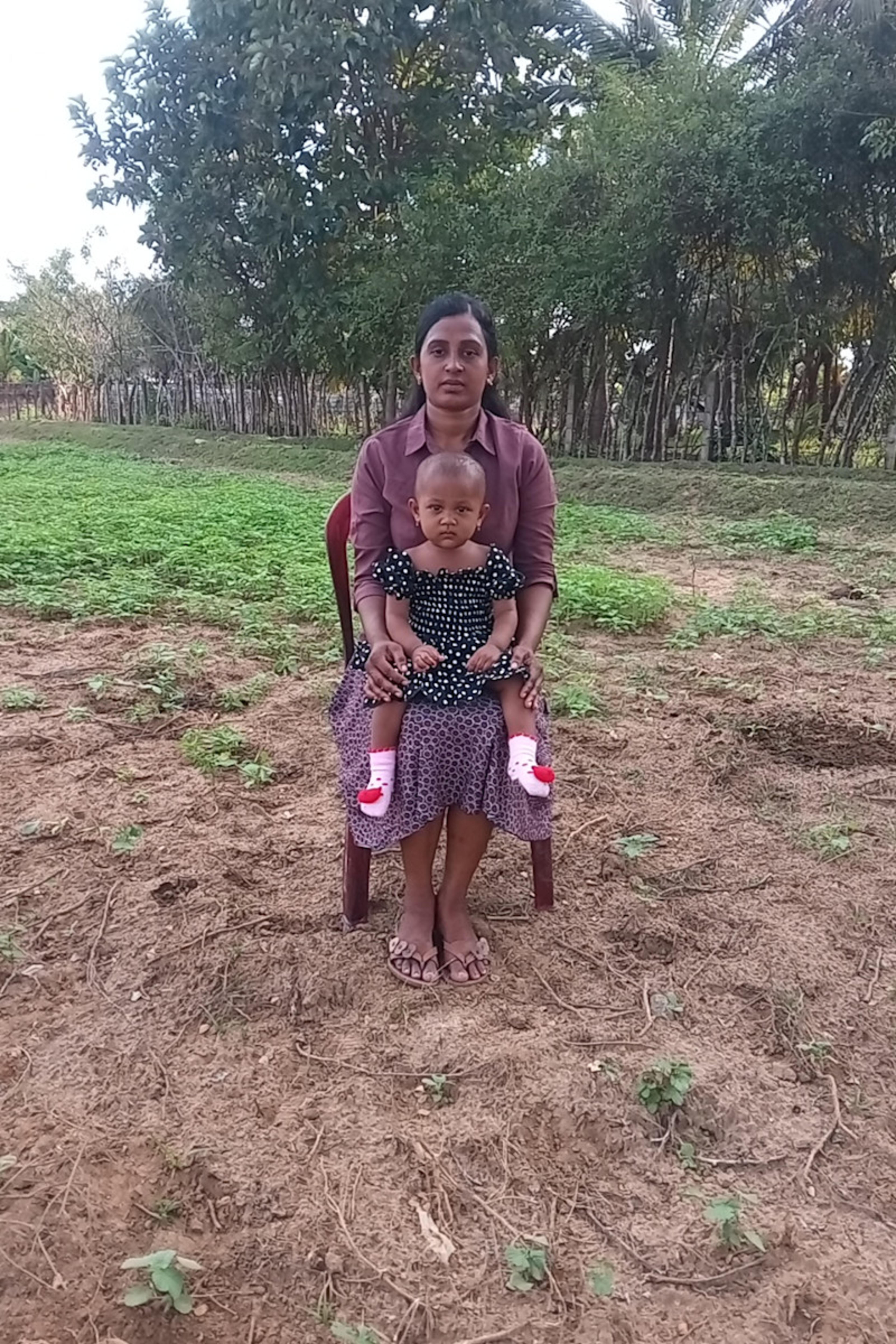 An unsponsored girl named Ashwitha from Sri Lanka who has waited 507 days for a sponsor.