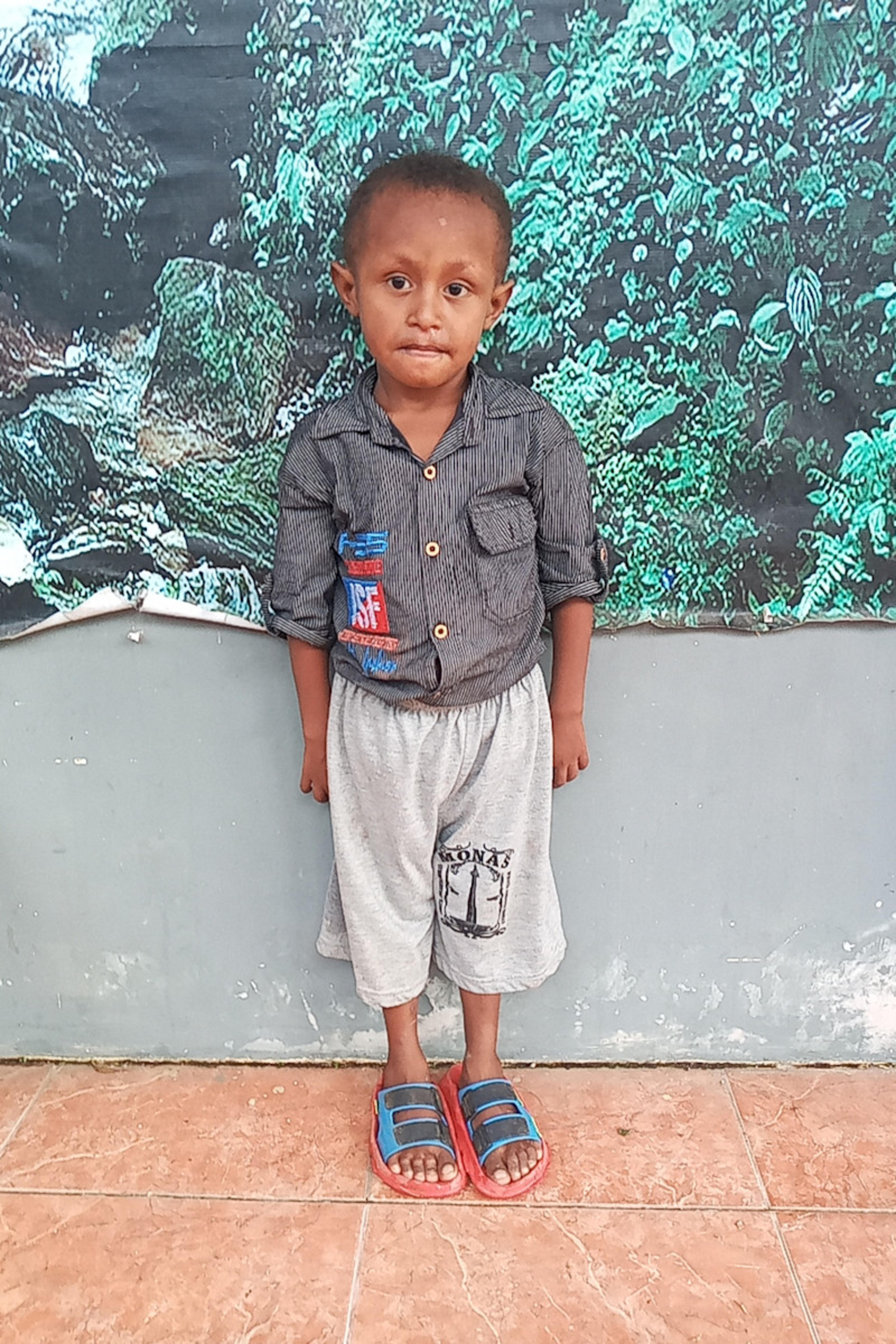 An unsponsored boy named Mus from Indonesia who has waited 539 days for a sponsor.