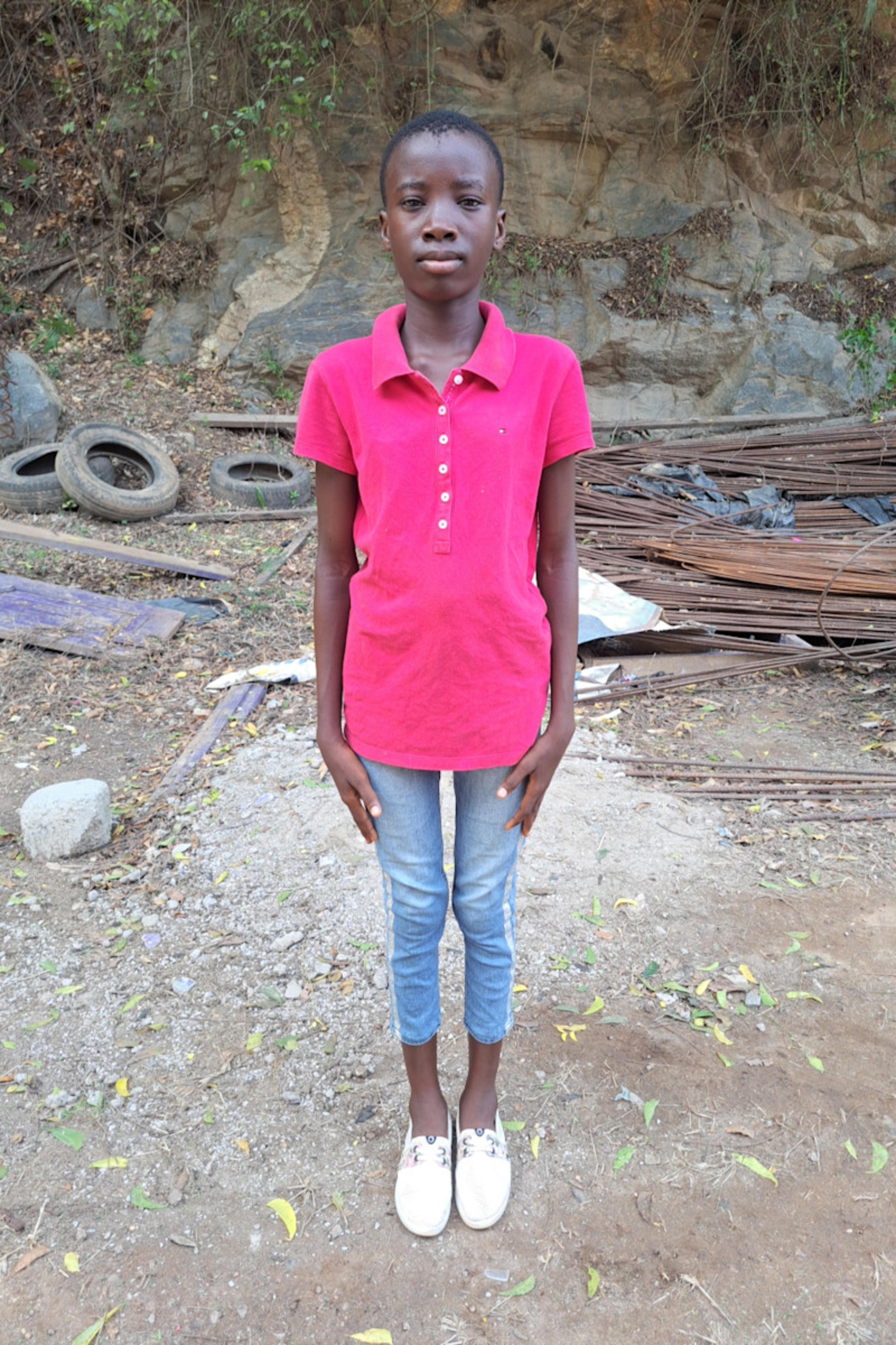 An unsponsored girl named Maame Efua Mensima from Ghana who lives in an AIDS-affected area and has waited 537 days for a sponsor.