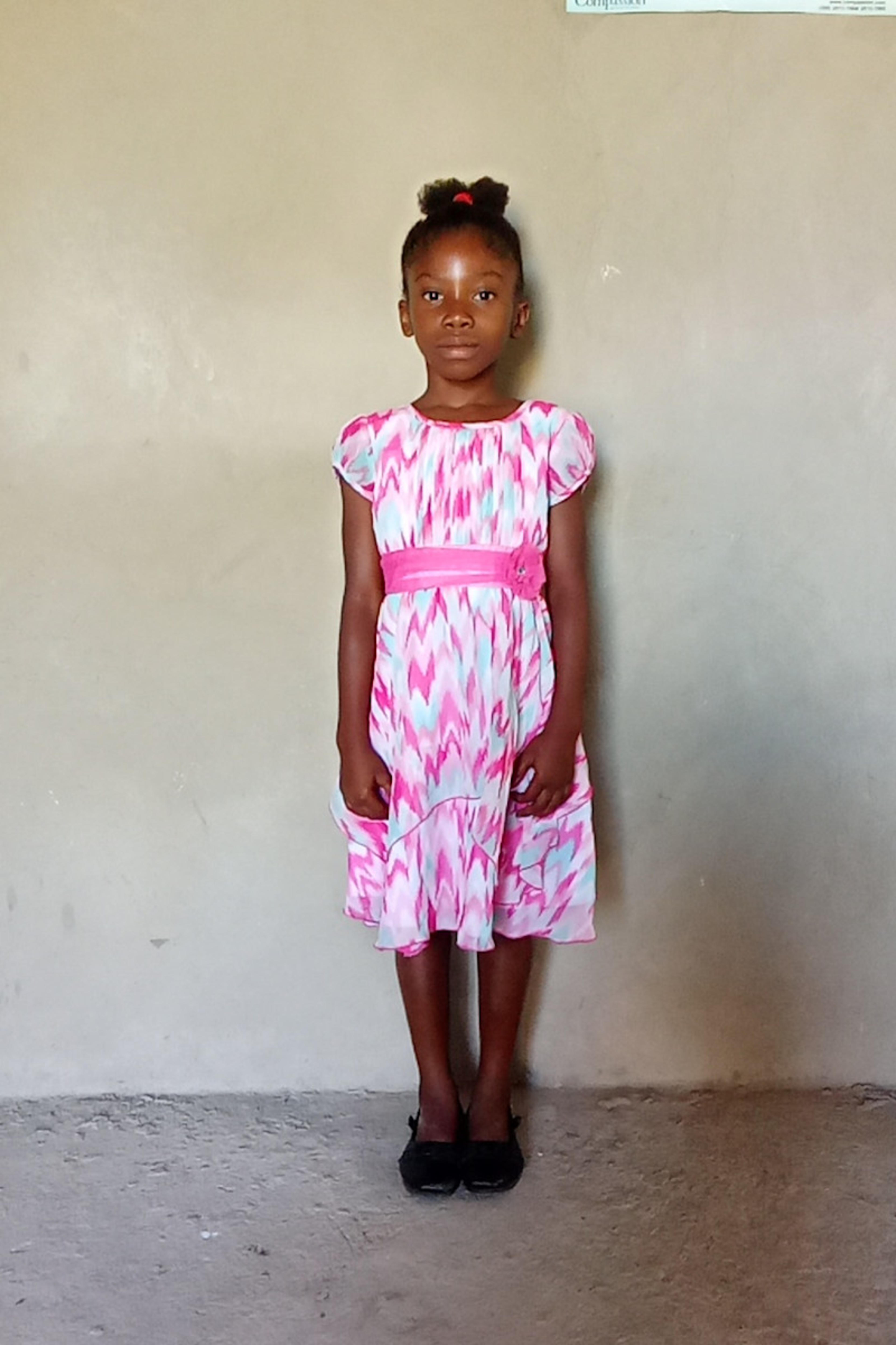 An unsponsored girl named Nadine from Haiti who is vulnerable to exploitation and has waited 525 days for a sponsor.