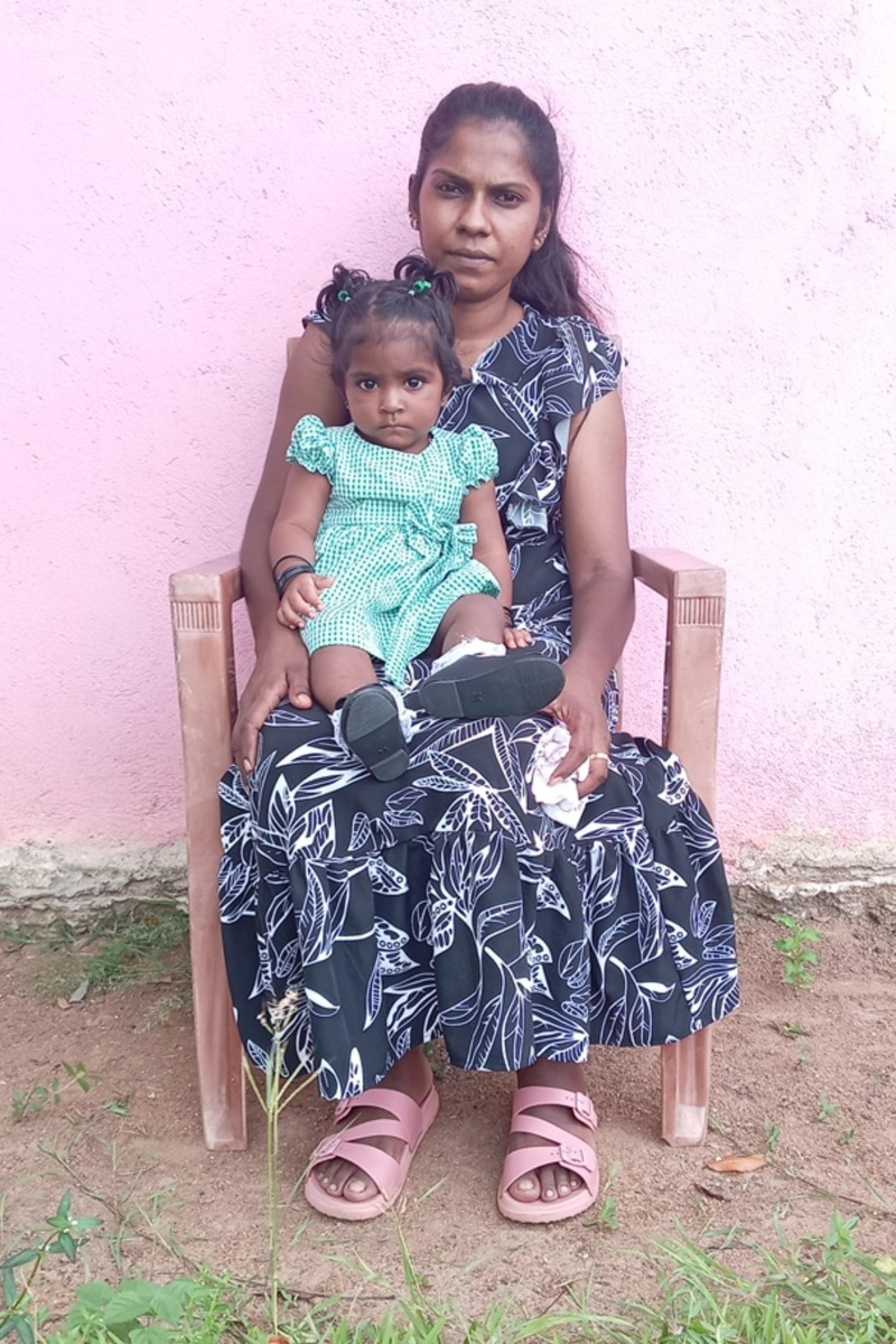An unsponsored girl named Dayas from Sri Lanka who has waited 535 days for a sponsor.