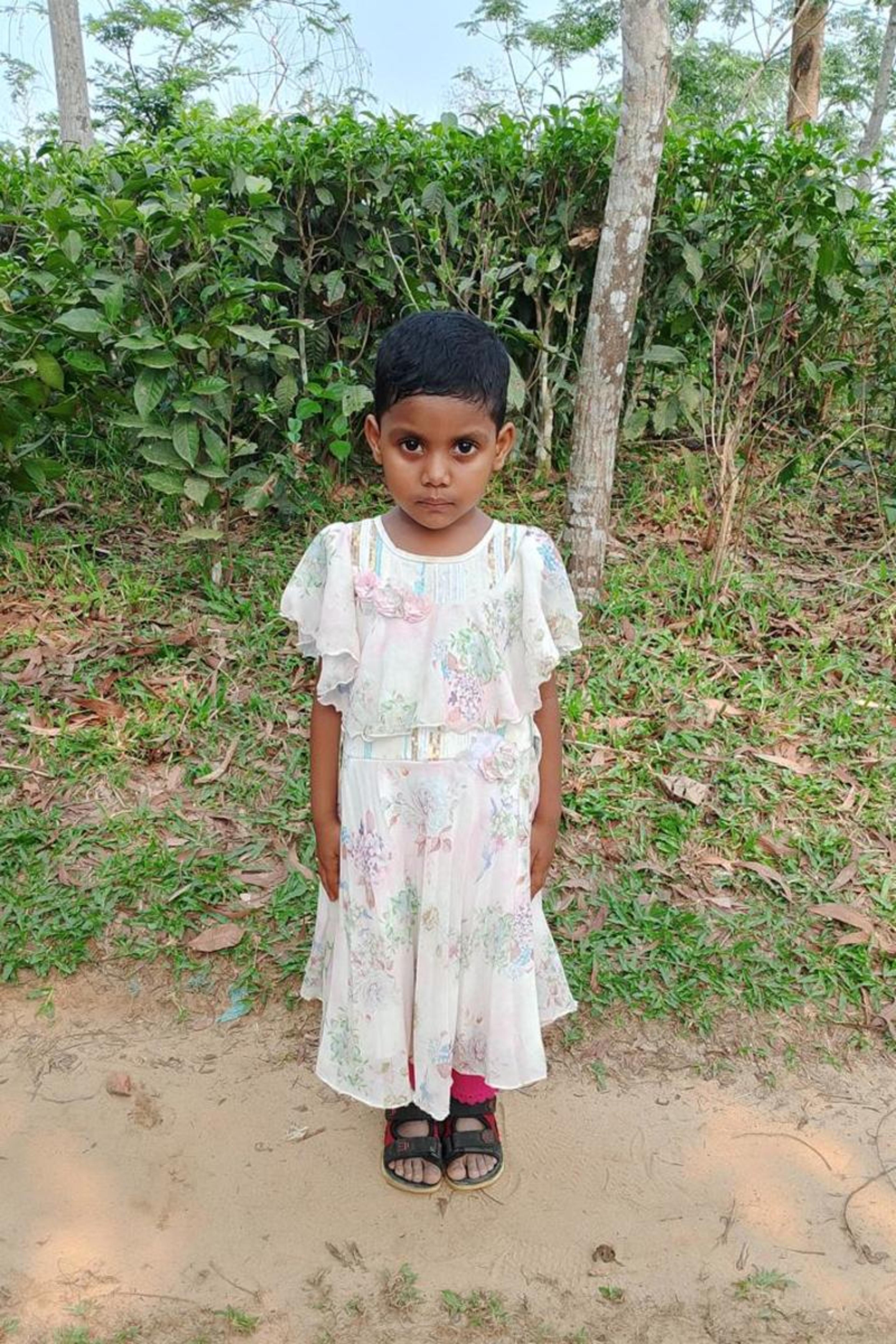 An unsponsored girl named Rishita from Bangladesh who is vulnerable to exploitation and has waited 532 days for a sponsor.