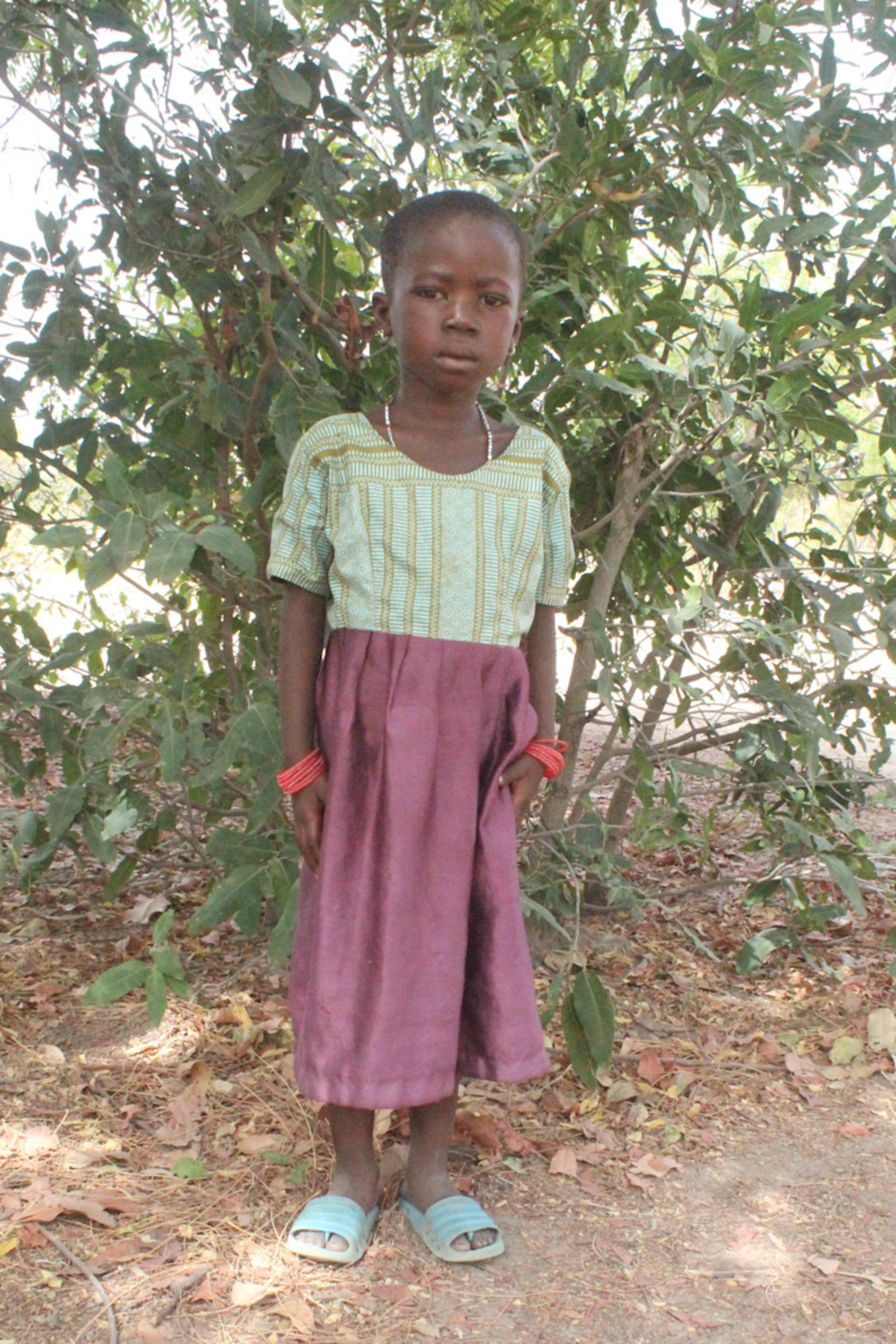 An unsponsored girl named Balkissa from Burkina Faso who lives in an AIDS-affected area, is vulnerable to exploitation and has waited 489 days for a sponsor.