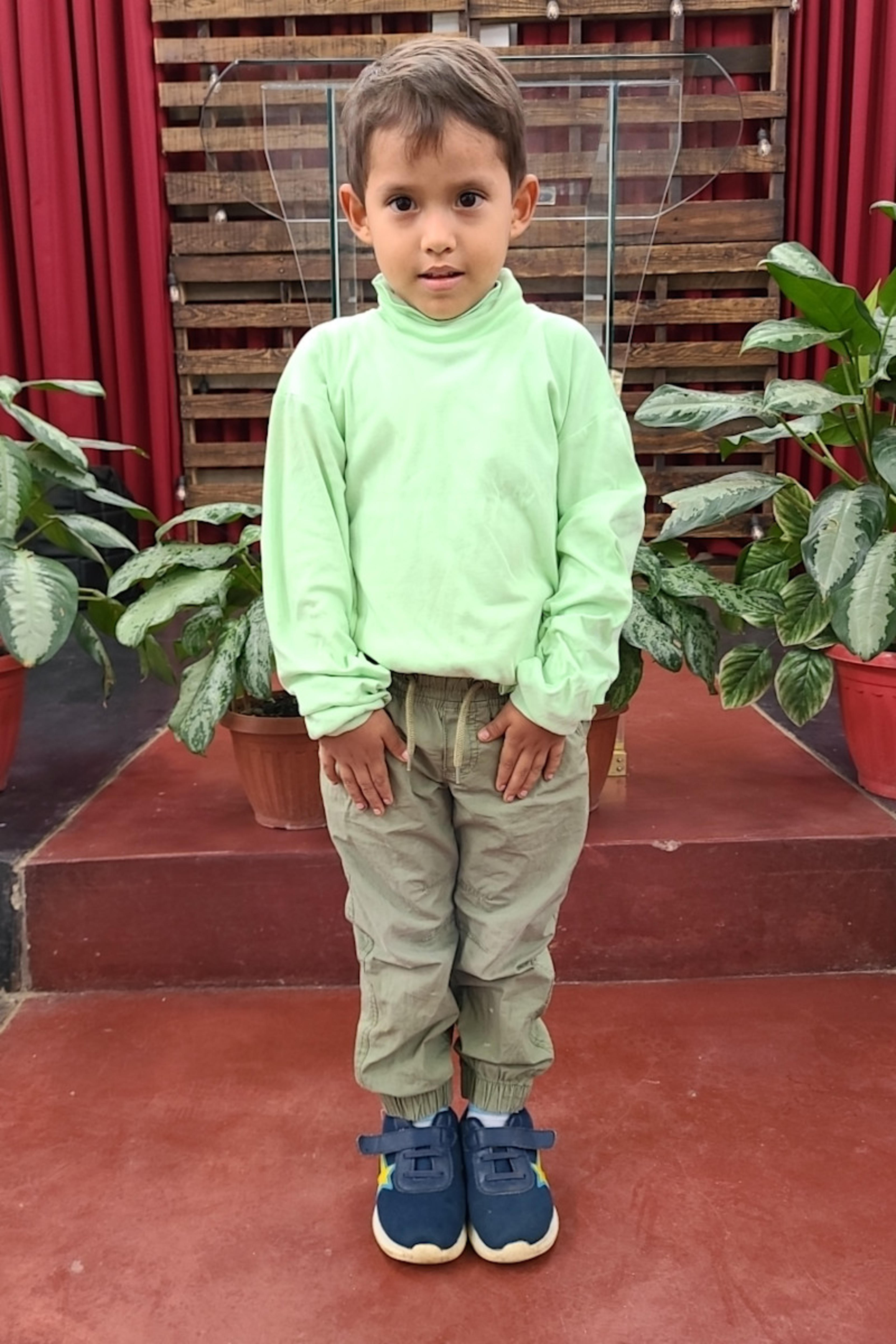 An unsponsored boy named Joaquin from Peru who has waited 485 days for a sponsor.