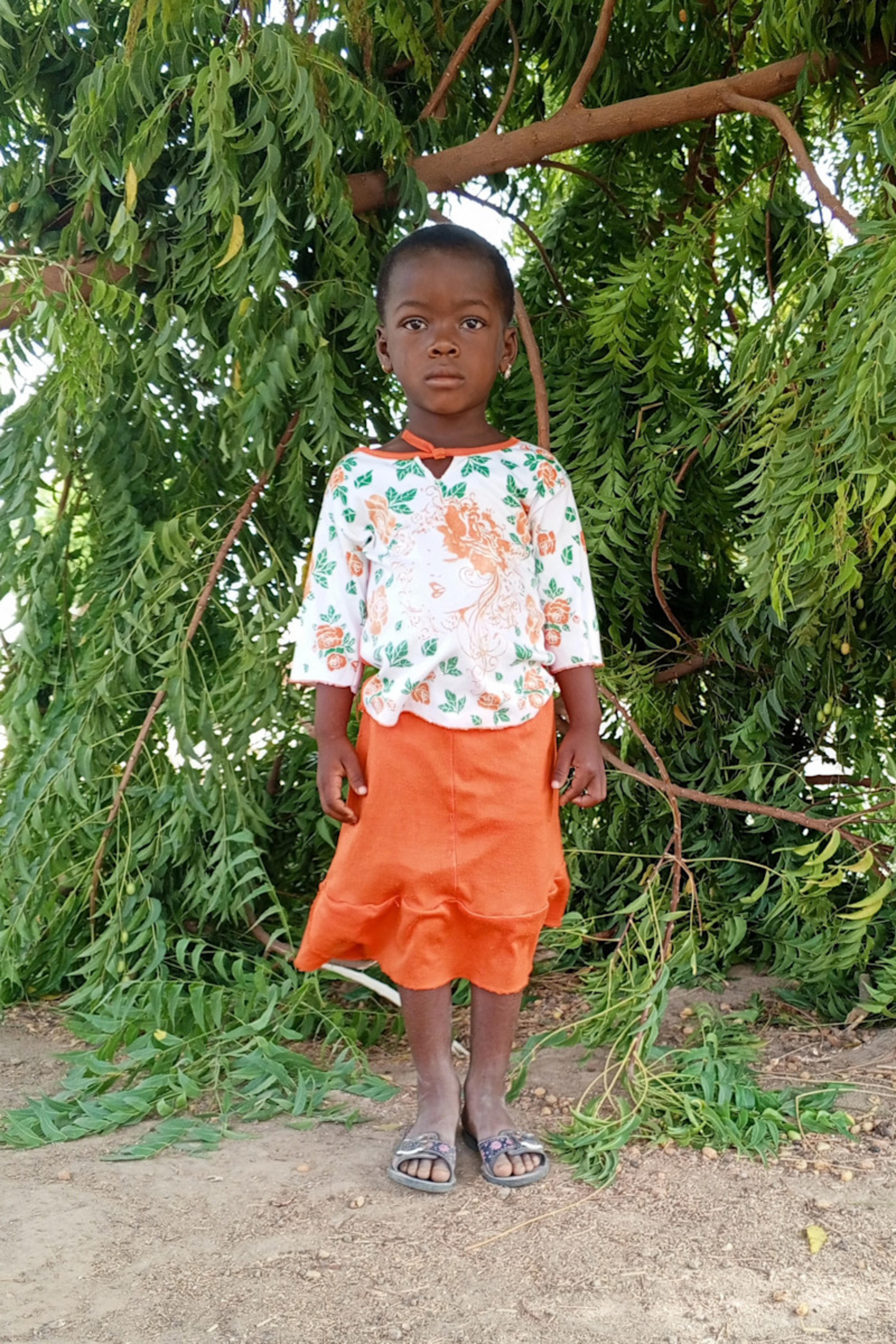 An unsponsored girl named Gerandine from Burkina Faso who lives in an AIDS-affected area, is vulnerable to exploitation and has waited 525 days for a sponsor.