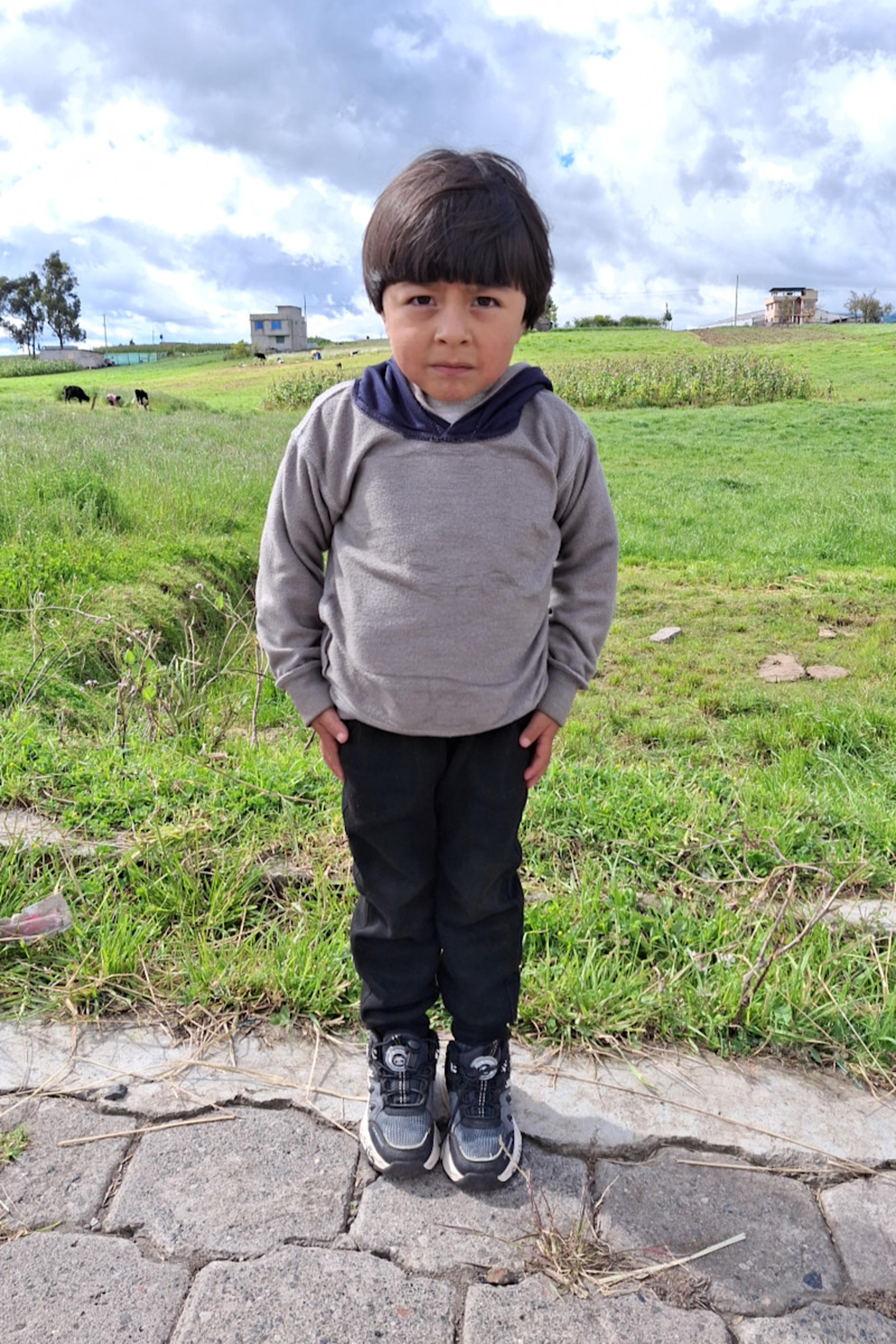 An unsponsored boy named Elian from Ecuador who has waited 492 days for a sponsor.