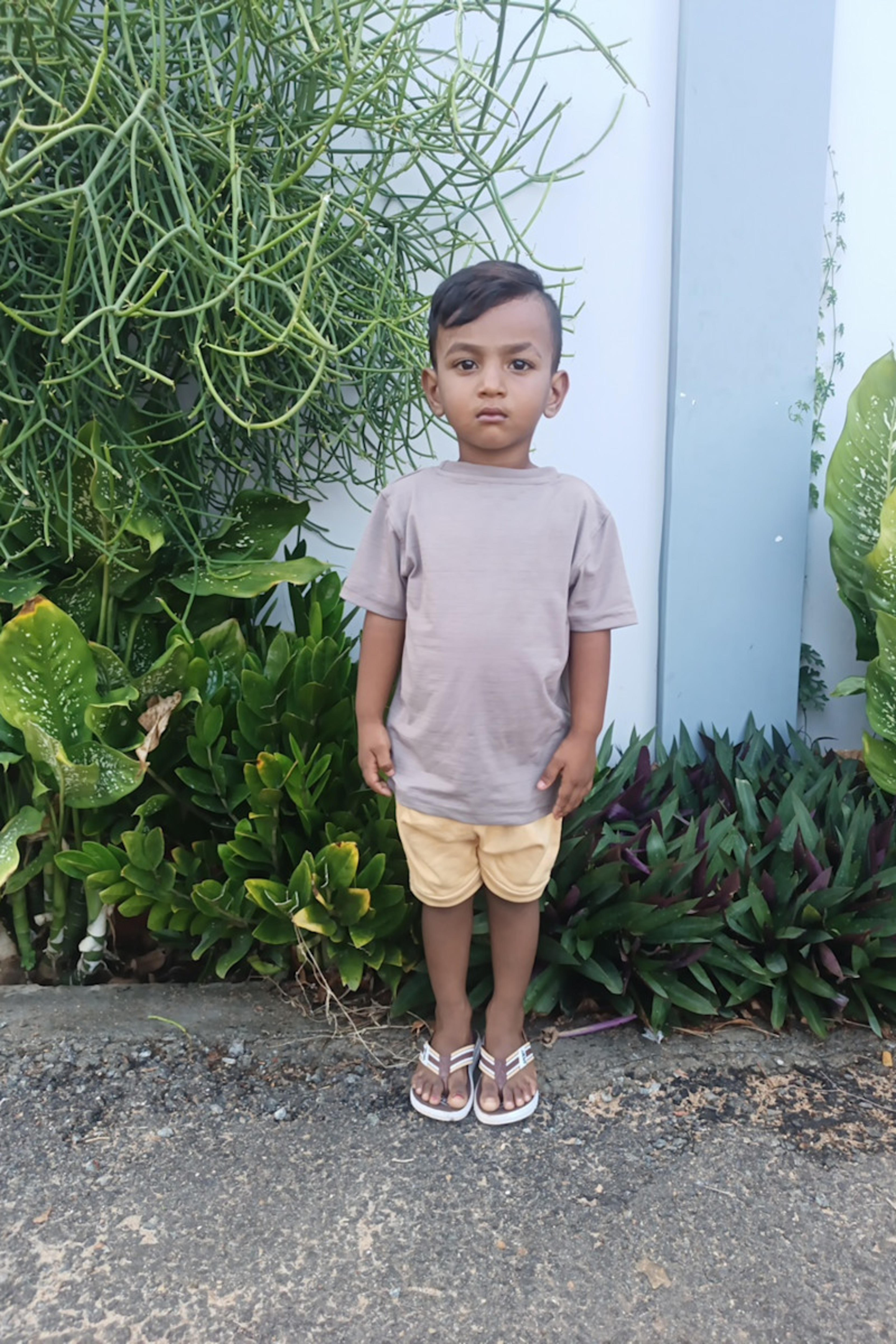 An unsponsored boy named Venald from Sri Lanka who has waited 525 days for a sponsor.