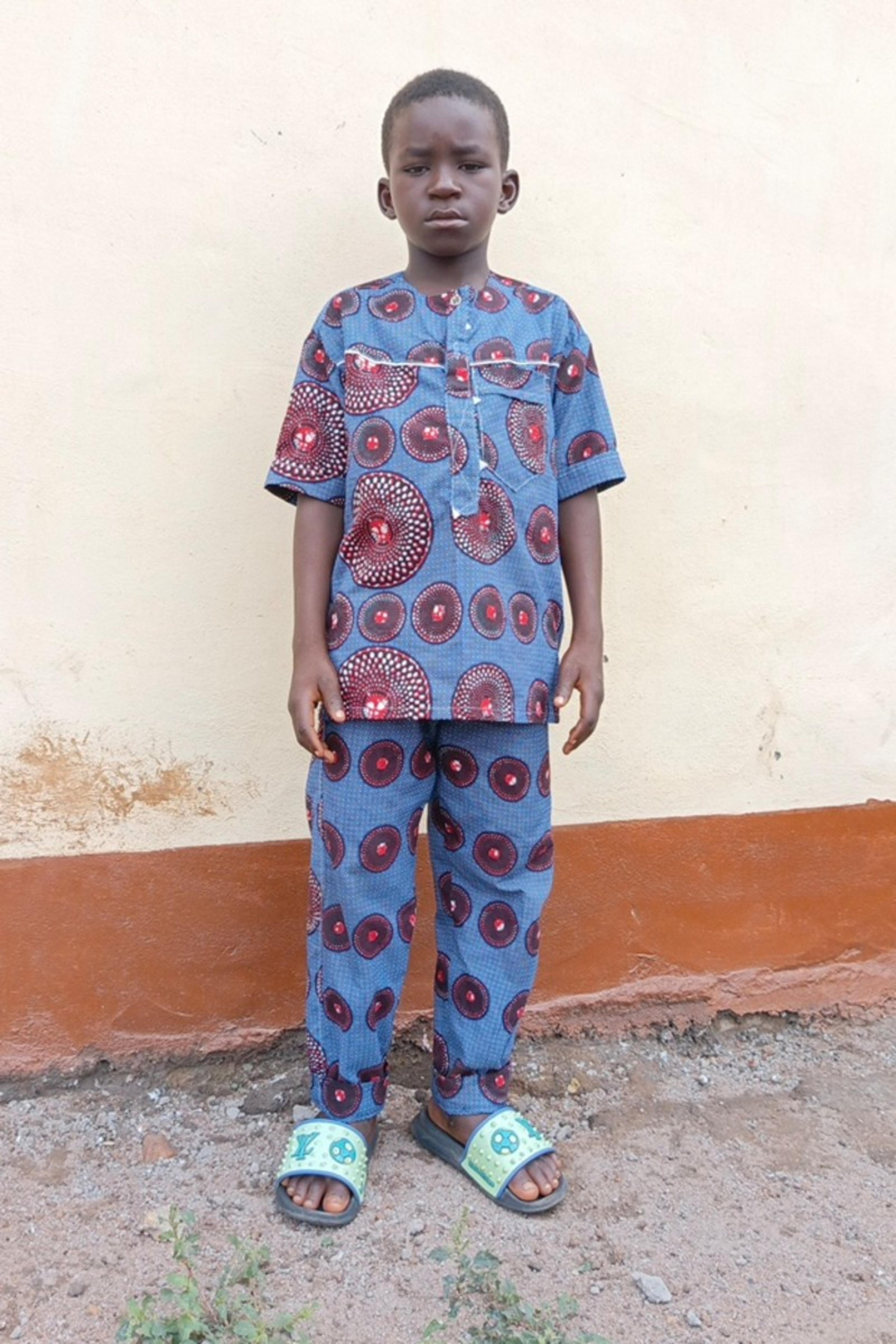 An unsponsored boy named Keface from Togo who lives in an AIDS-affected area, is vulnerable to exploitation and has waited 525 days for a sponsor.