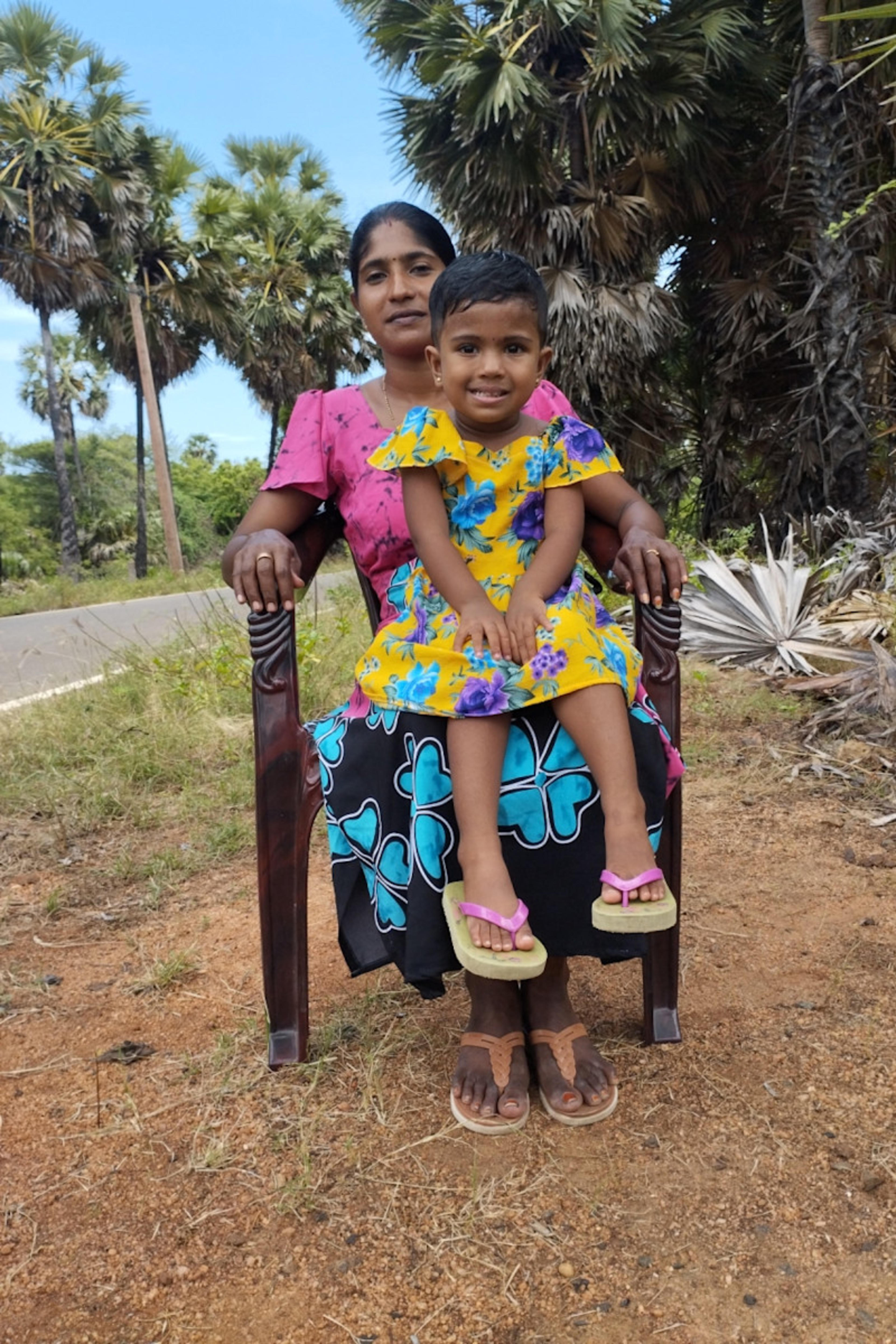 An unsponsored girl named Karlisha from Sri Lanka who has waited 513 days for a sponsor.