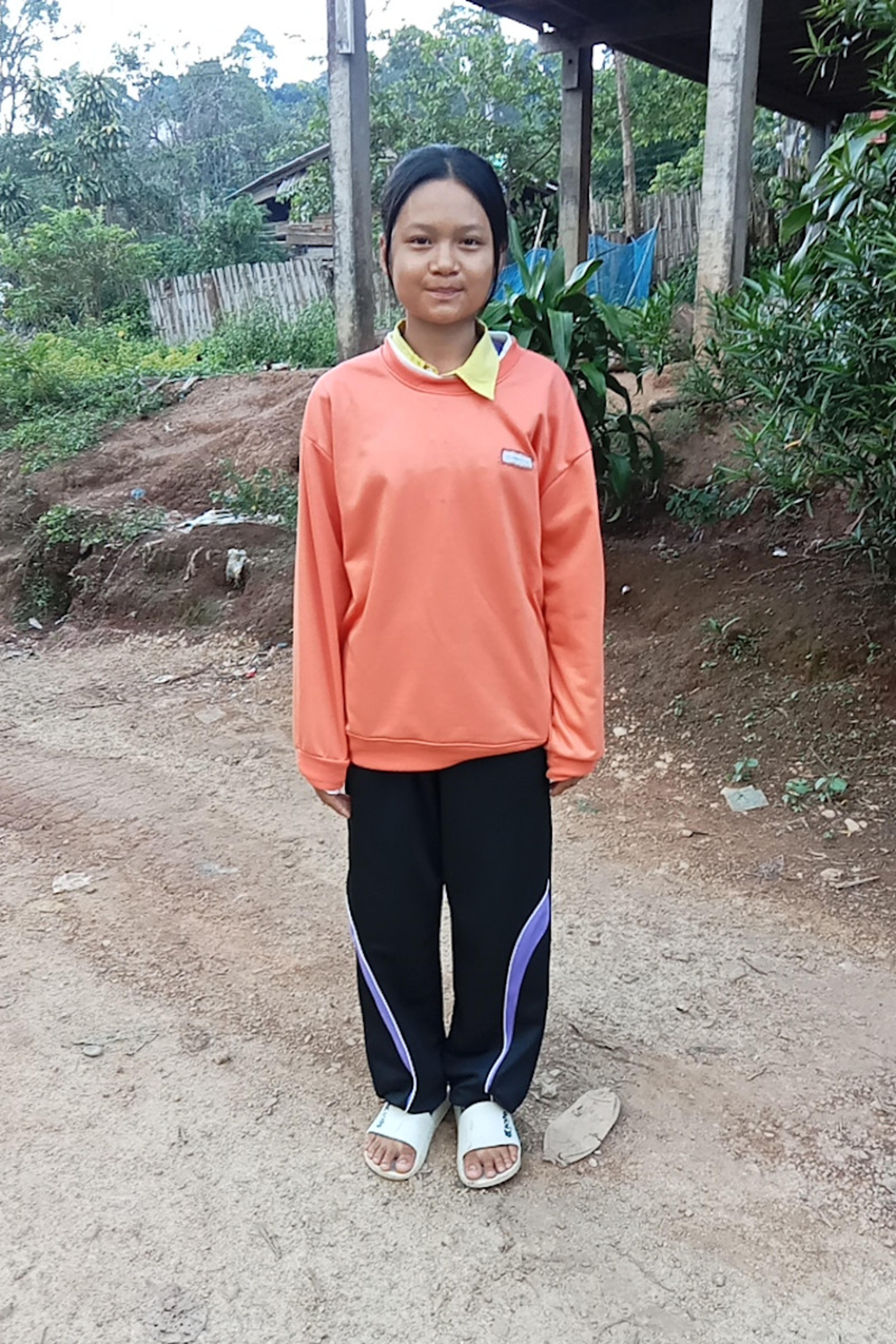 An unsponsored girl named Chanaporn from Thailand who has waited 349 days for a sponsor.