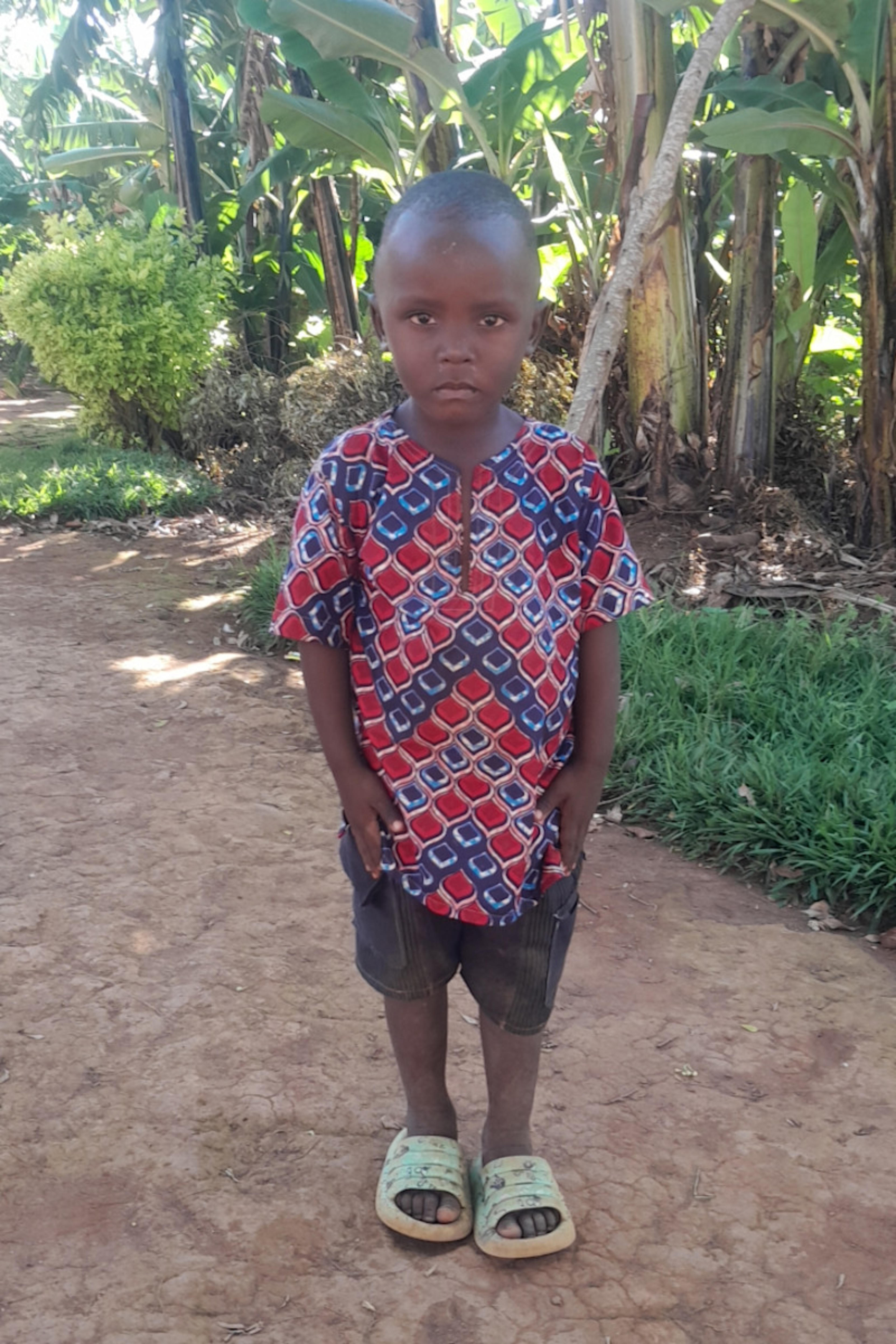 An unsponsored boy named Ahani from Rwanda who lives in an AIDS-affected area, is vulnerable to exploitation and has waited 477 days for a sponsor.