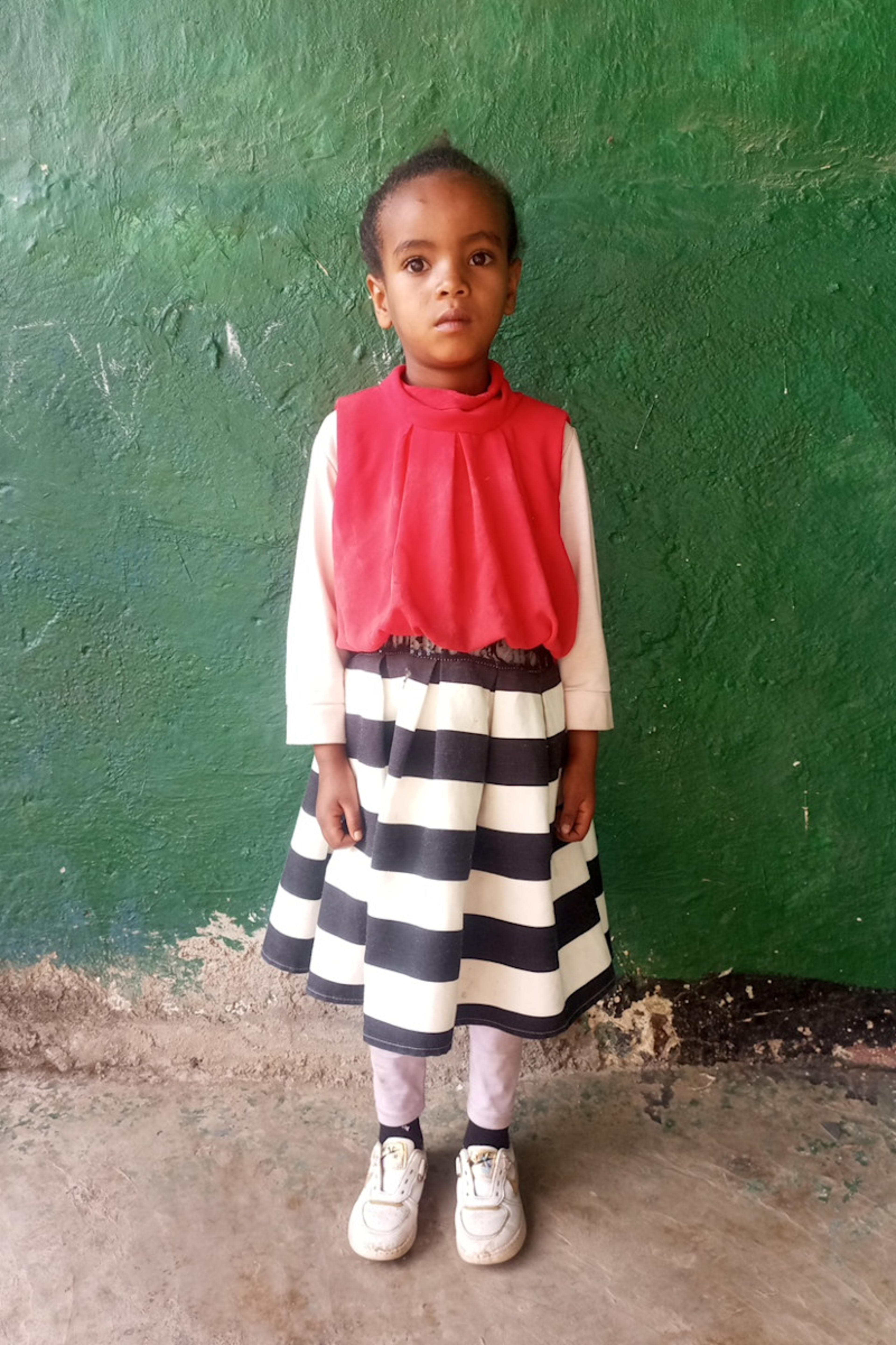 An unsponsored girl named Ayantu from Ethiopia who lives in an AIDS-affected area, is vulnerable to exploitation and has waited 481 days for a sponsor.