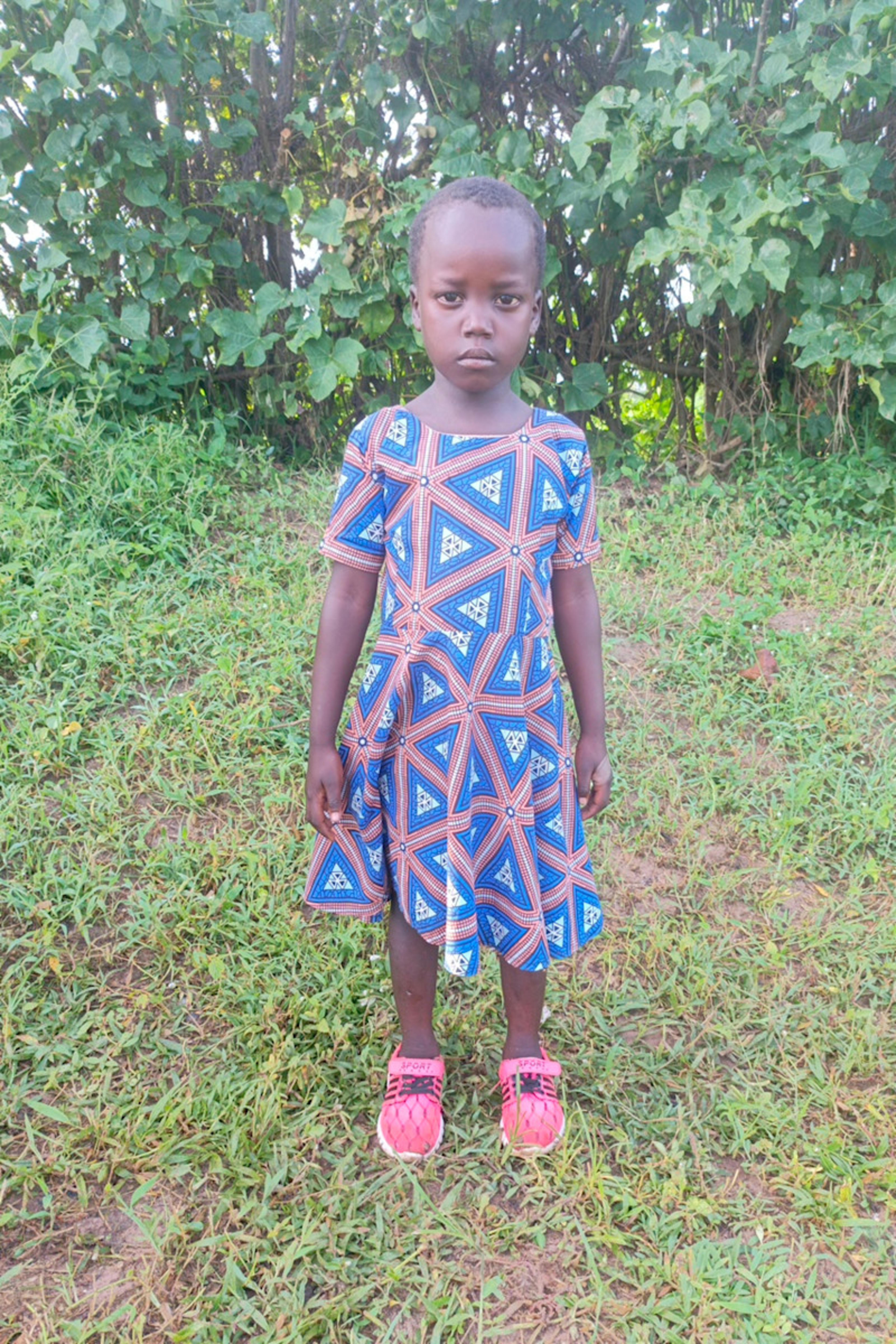 An unsponsored girl named Fiona from Uganda who lives in an AIDS-affected area, is vulnerable to exploitation and has waited 489 days for a sponsor.