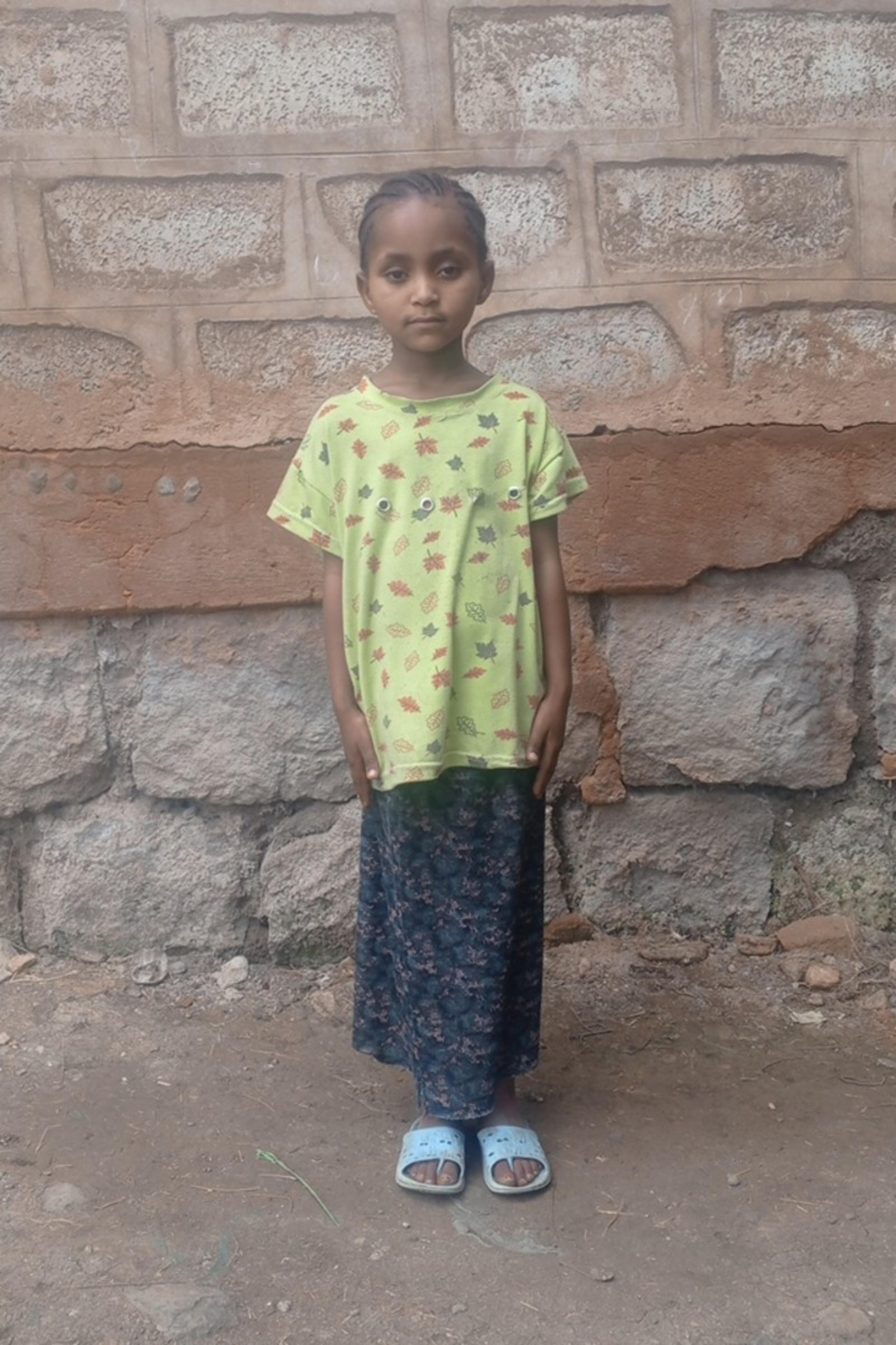 An unsponsored girl named Adanu from Ethiopia who lives in an AIDS-affected area, is vulnerable to exploitation and has waited 480 days for a sponsor.