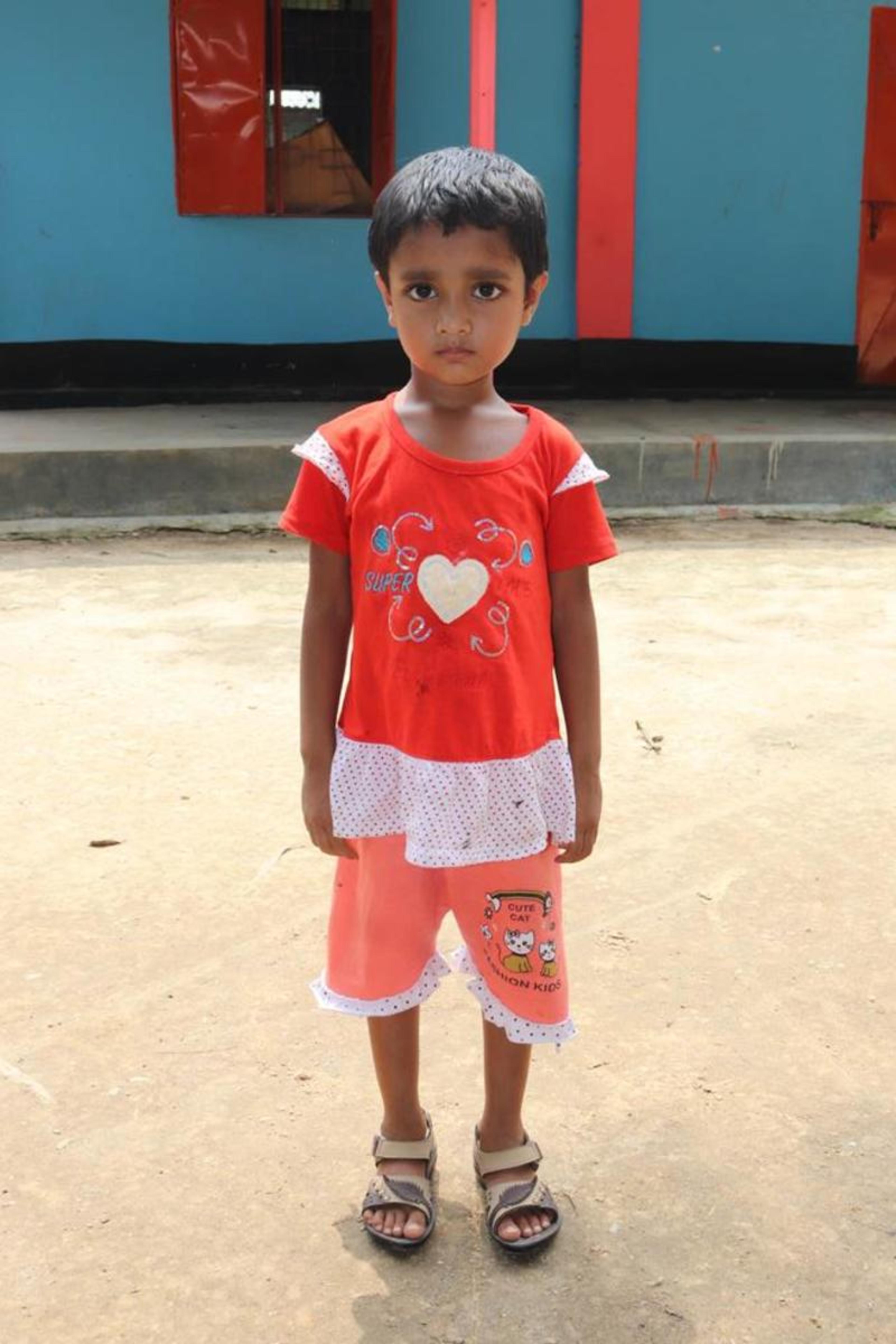 An unsponsored girl named Jonnthun from Bangladesh who is vulnerable to exploitation and has waited 491 days for a sponsor.