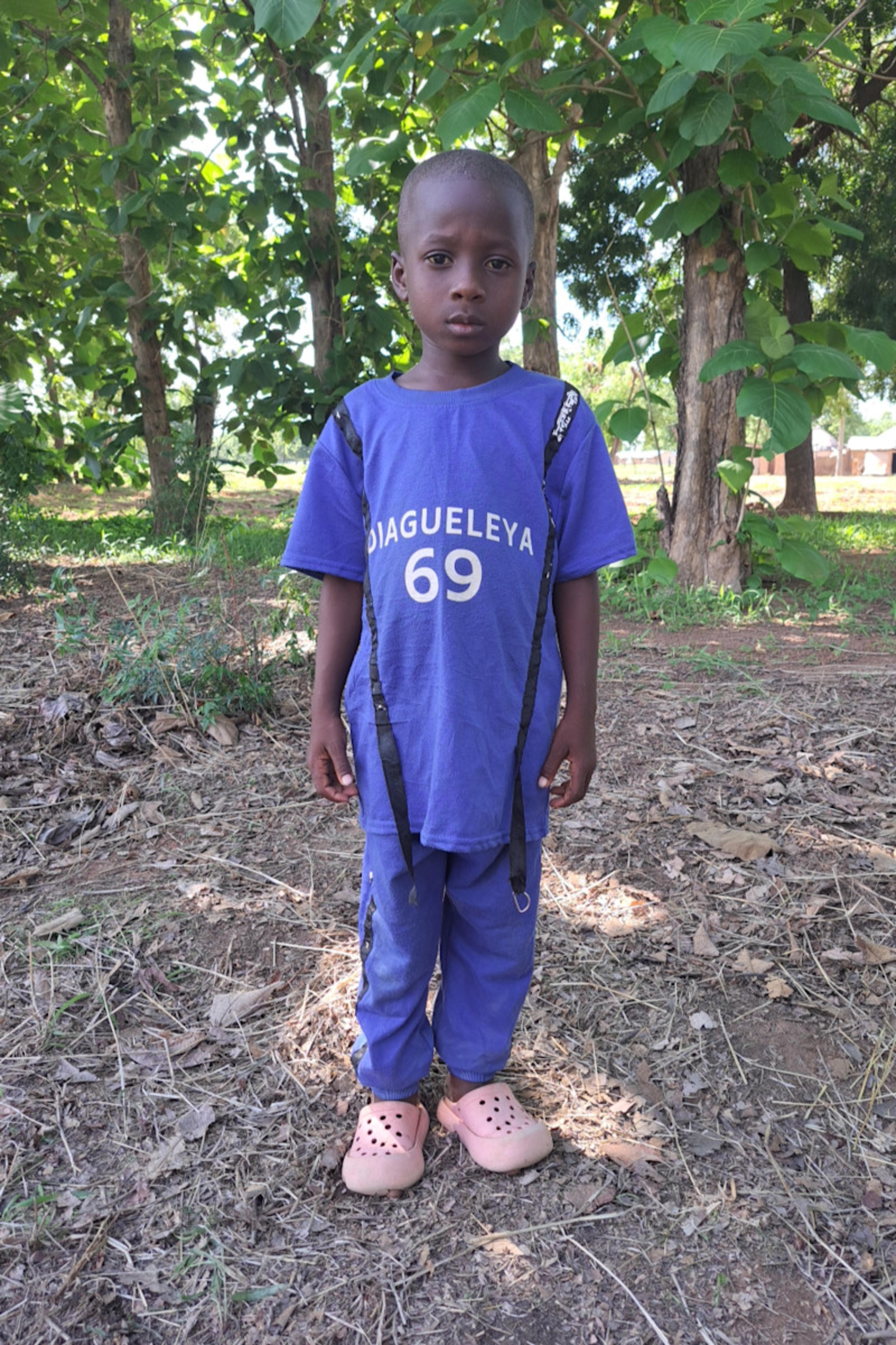 An unsponsored boy named Nimoa from Ghana who lives in an AIDS-affected area and has waited 480 days for a sponsor.
