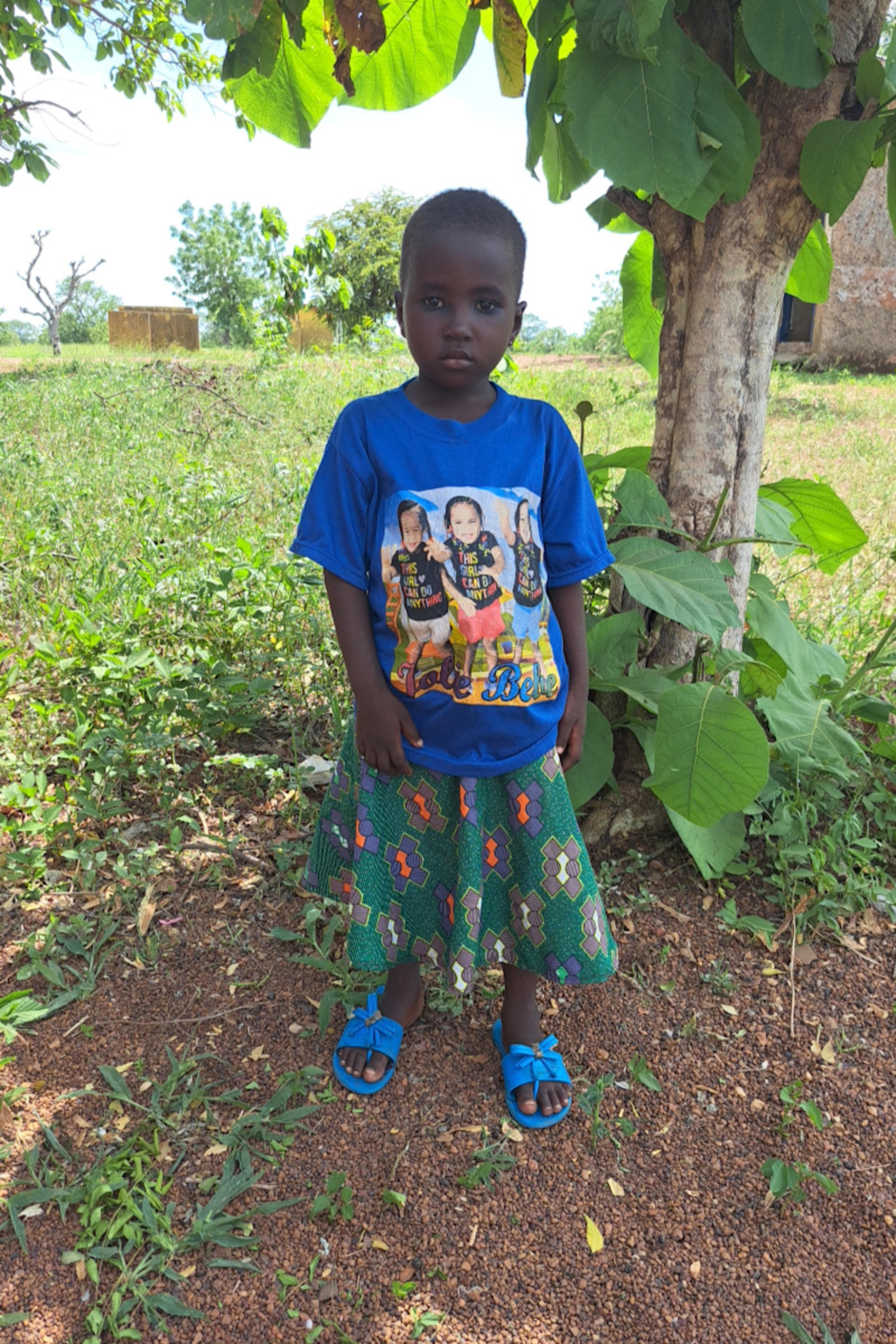 An unsponsored girl named KPebi from Ghana who lives in an AIDS-affected area and has waited 468 days for a sponsor.