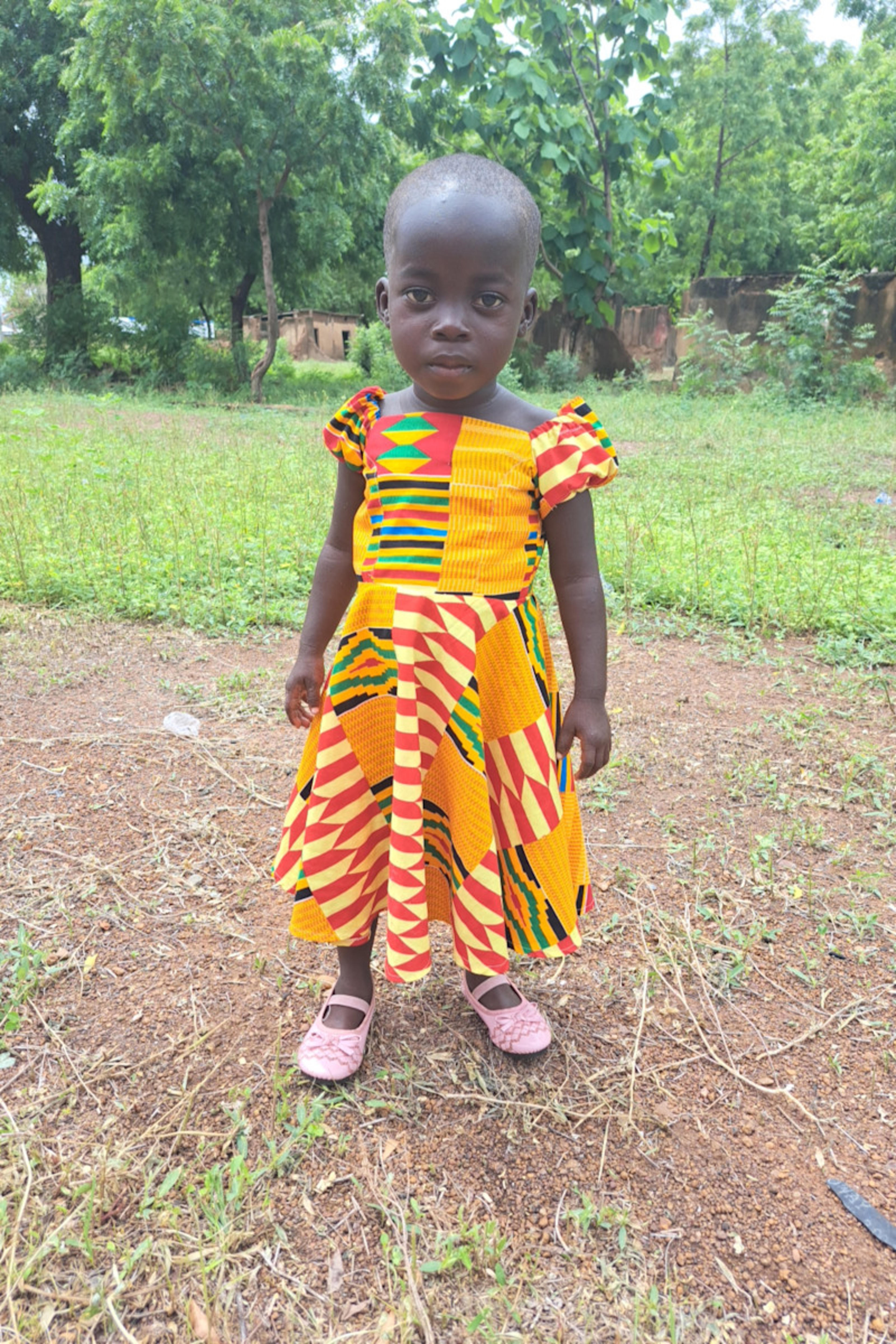 An unsponsored girl named Uwumborayiimi from Ghana who lives in an AIDS-affected area and has waited 496 days for a sponsor.
