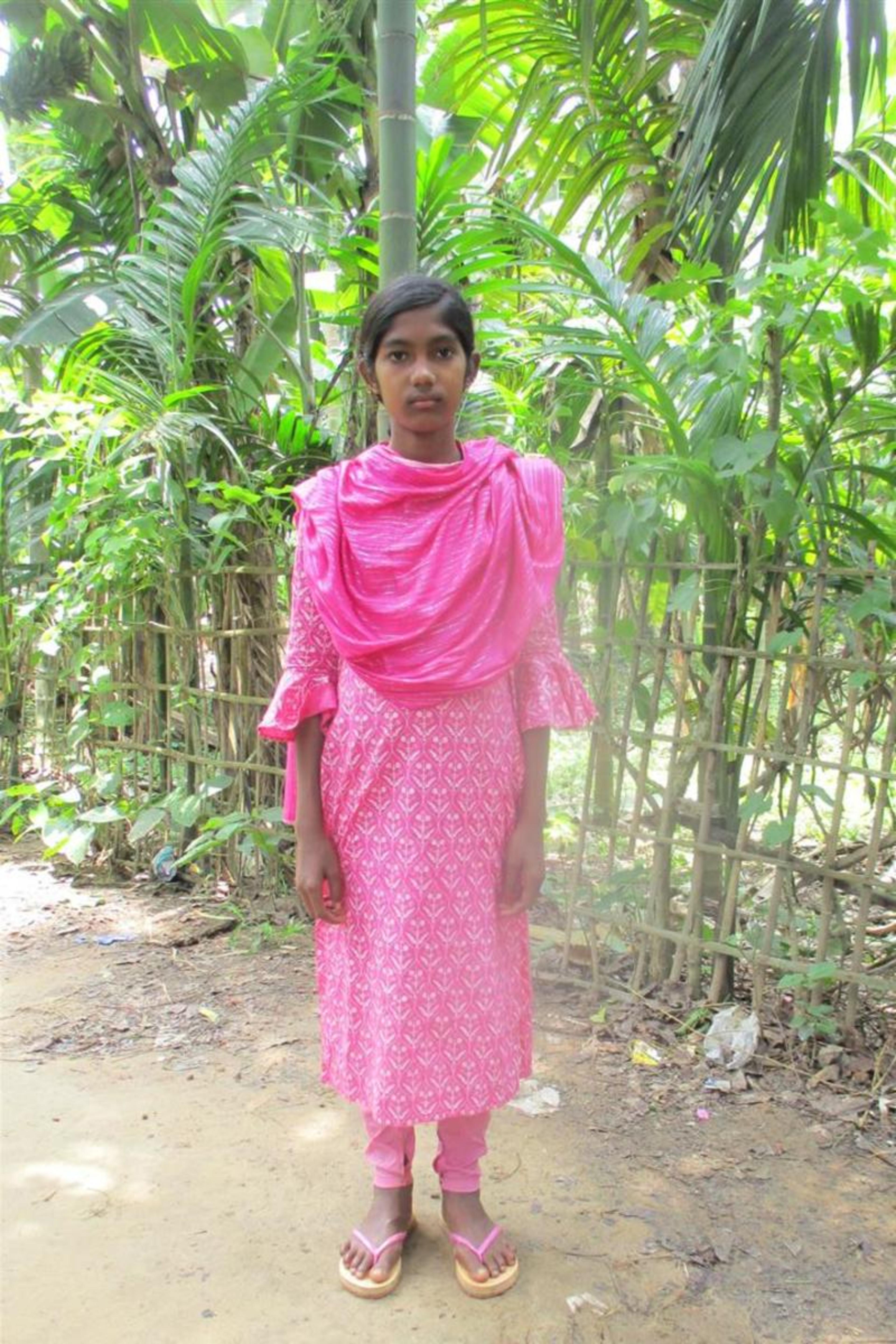 An unsponsored girl named Diruba from Bangladesh who is vulnerable to exploitation and has waited 8 days for a sponsor.