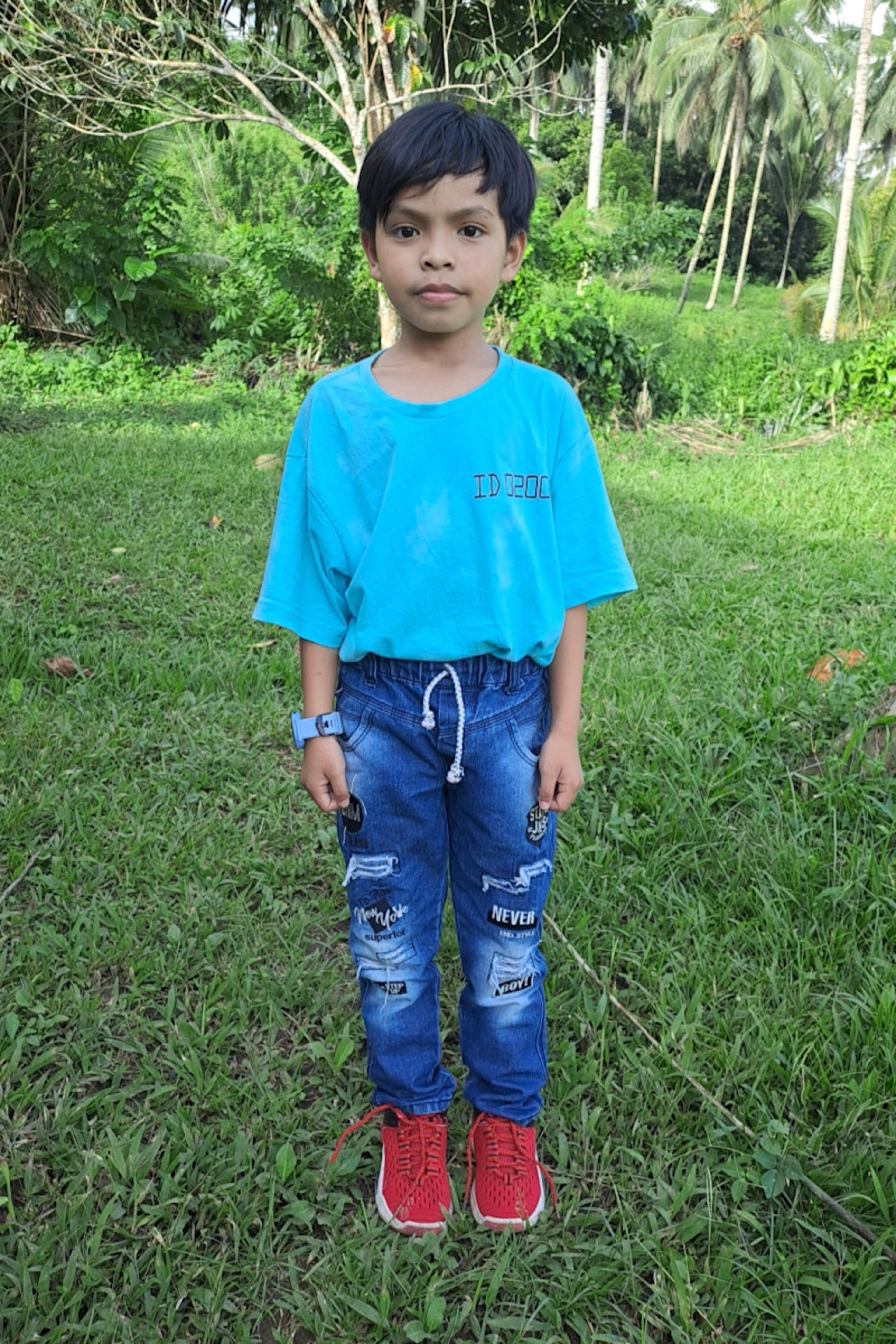 An unsponsored boy named Bastian from Indonesia who has waited 515 days for a sponsor.