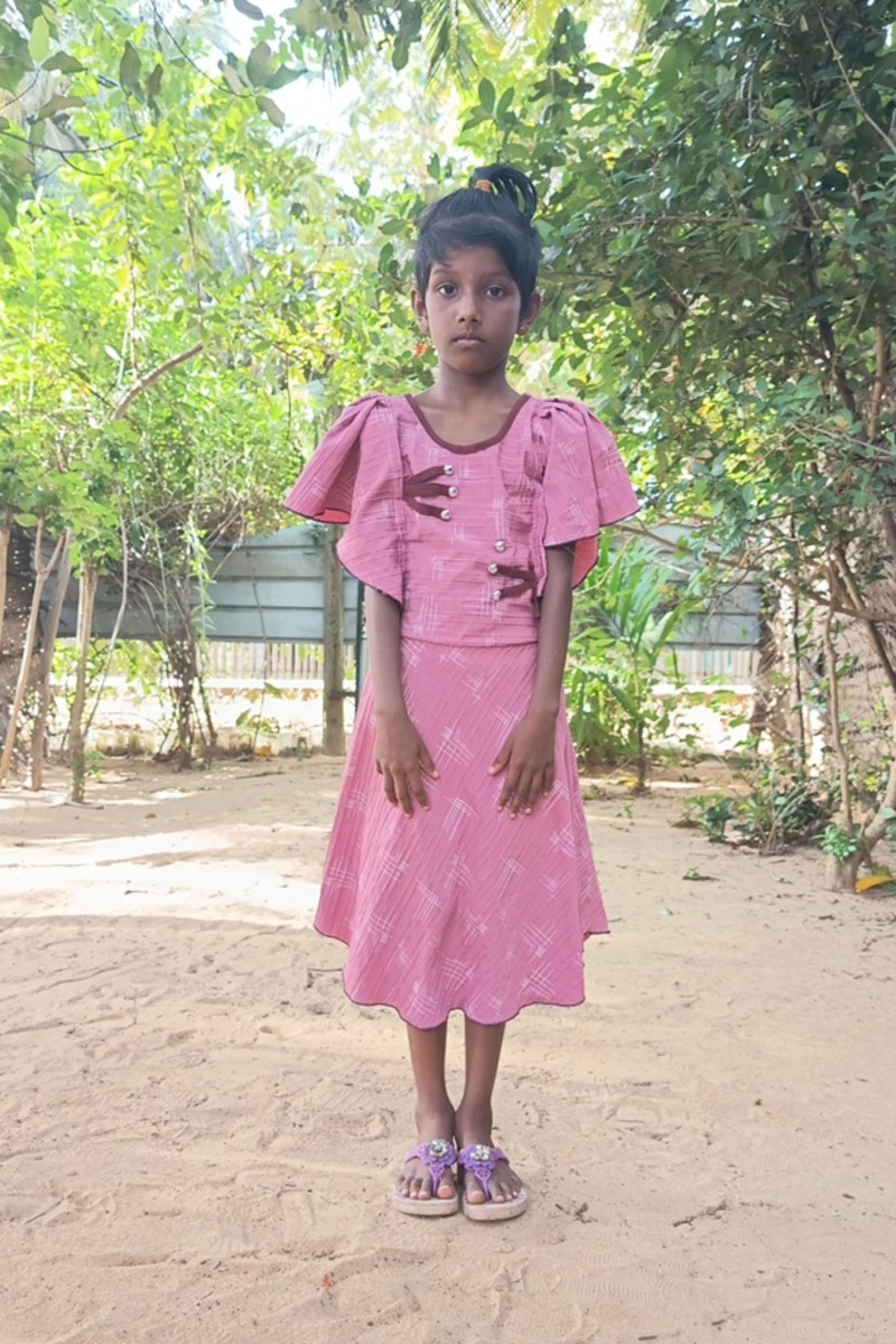 An unsponsored girl named Jansika from Sri Lanka who has waited 547 days for a sponsor.