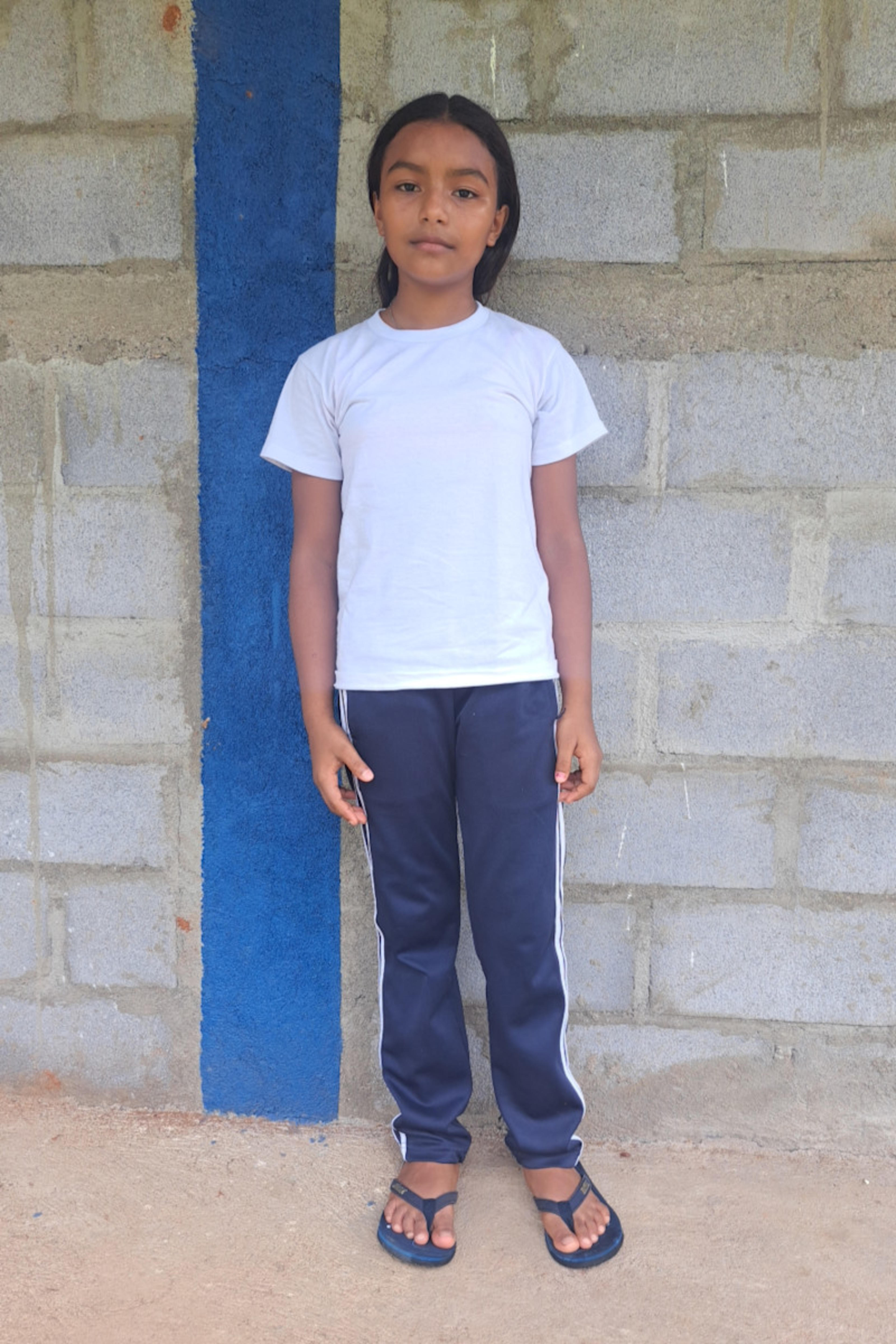 An unsponsored girl named Marelin from Nicaragua who has waited 549 days for a sponsor.