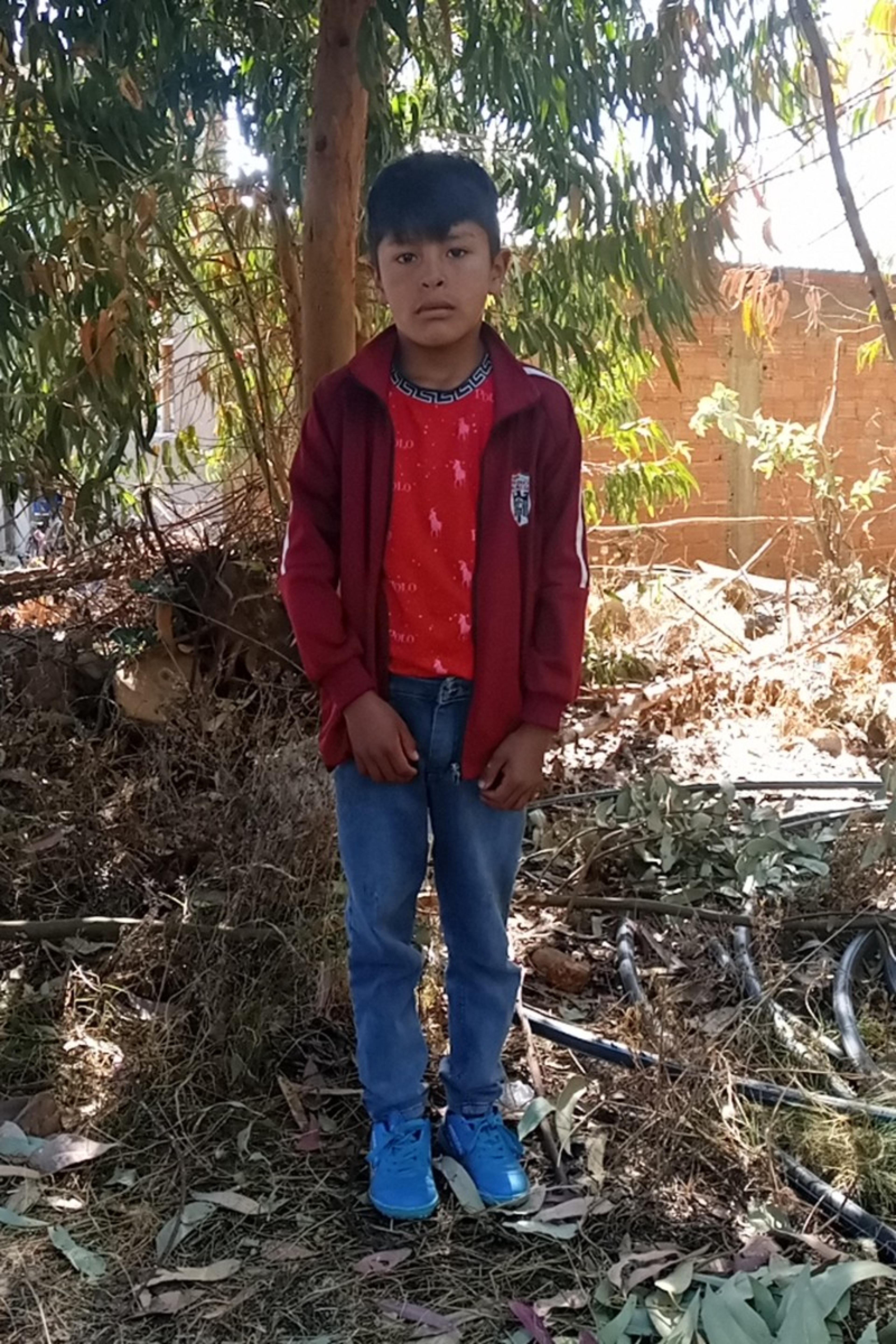 An unsponsored boy named Gael from Bolivia who has waited 468 days for a sponsor.