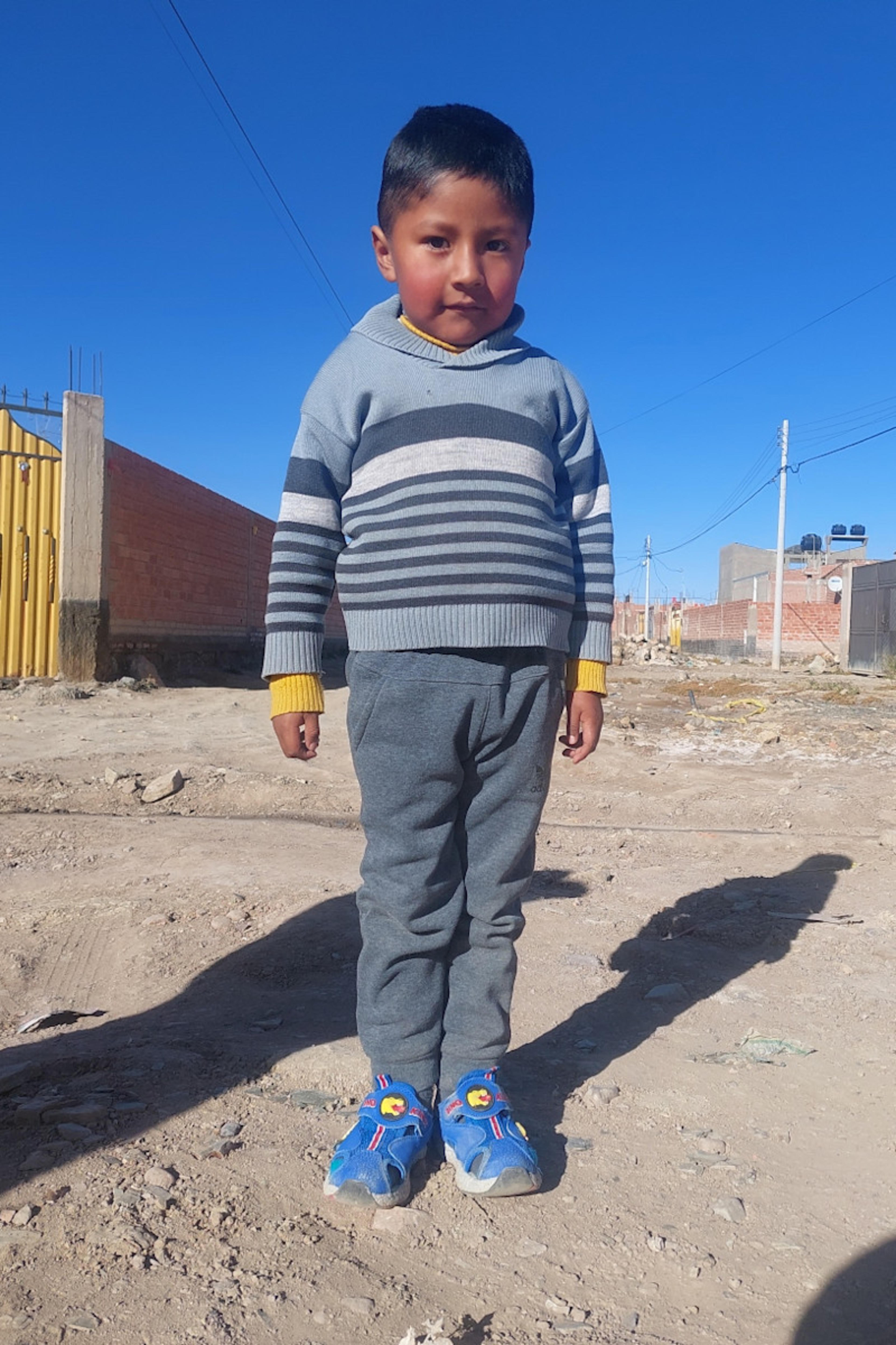 An unsponsored boy named Daniel from Bolivia who has waited 468 days for a sponsor.