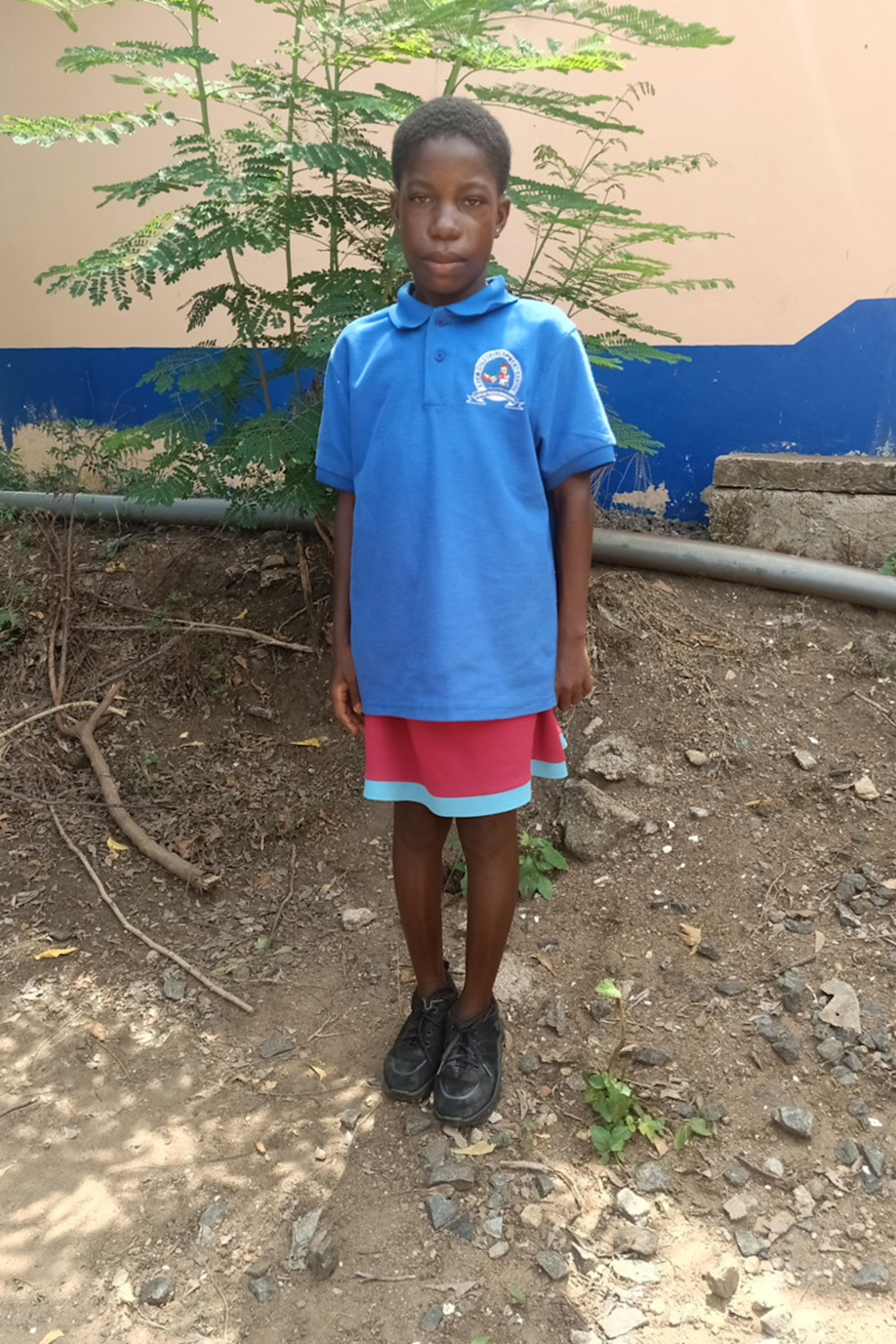 An unsponsored girl named Akorfa from Ghana who lives in an AIDS-affected area and has waited 573 days for a sponsor.