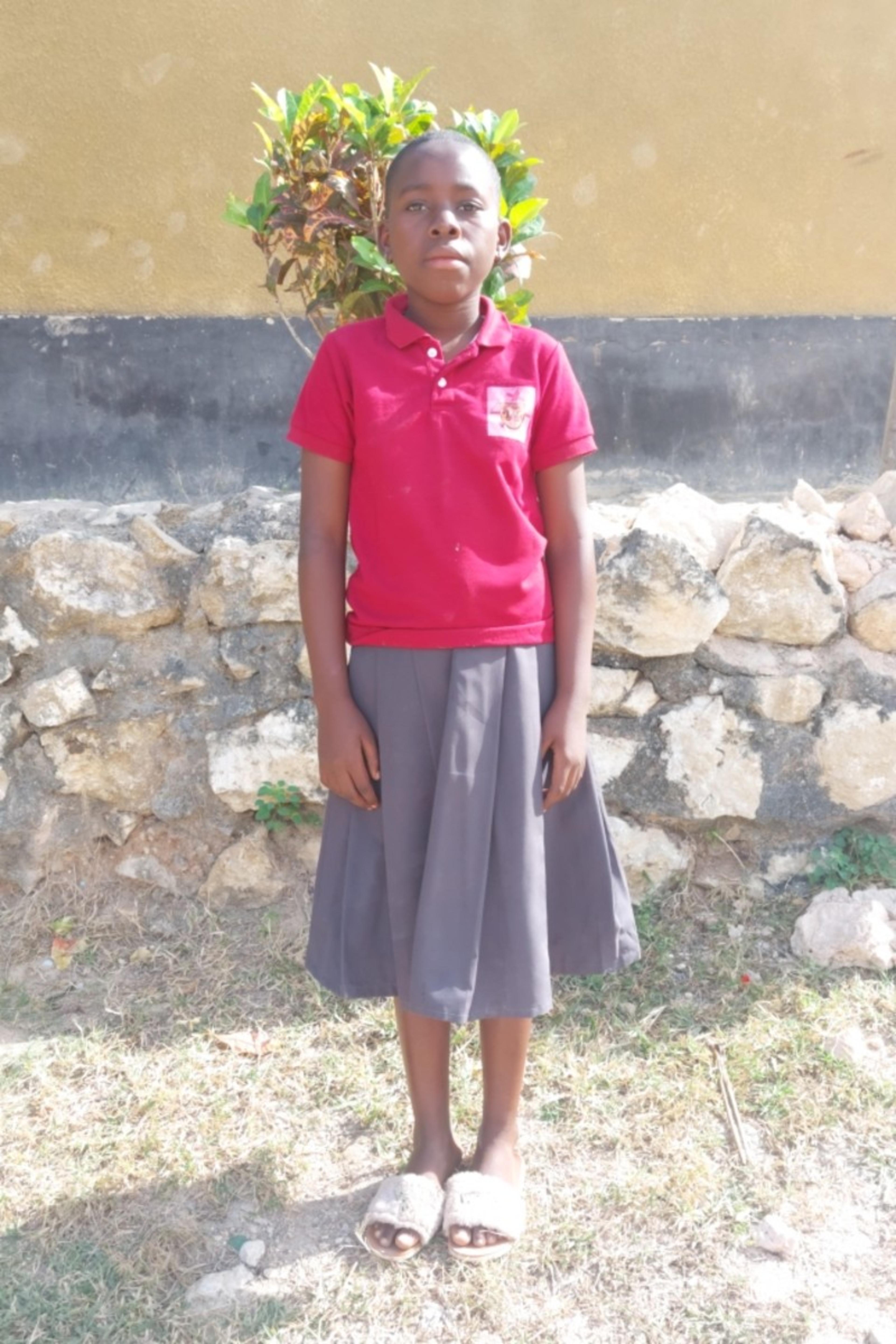 An unsponsored girl named Lightness from Tanzania who lives in an AIDS-affected area, is vulnerable to exploitation and has waited 538 days for a sponsor.