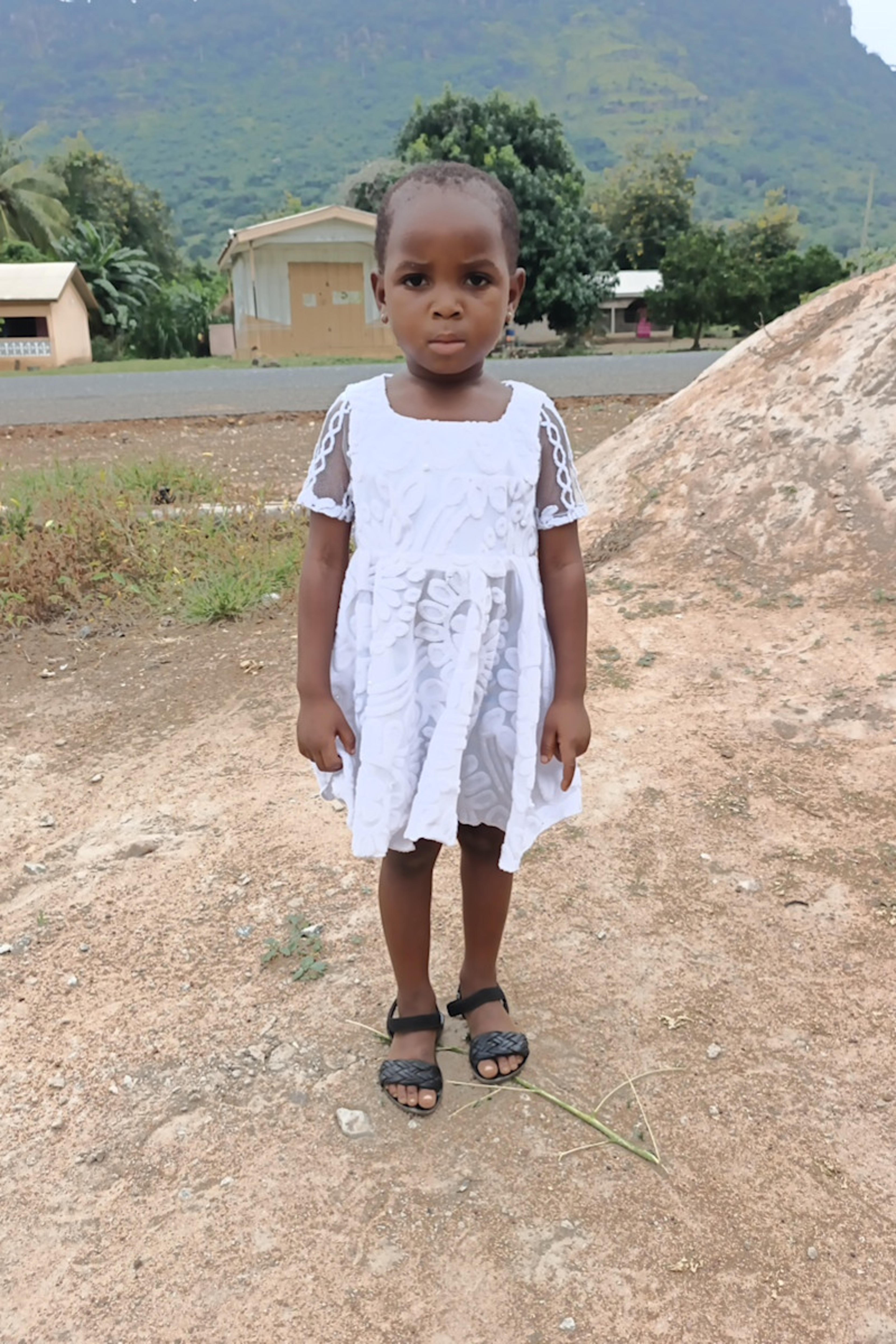 An unsponsored girl named Mawusime from Ghana who lives in an AIDS-affected area and has waited 268 days for a sponsor.