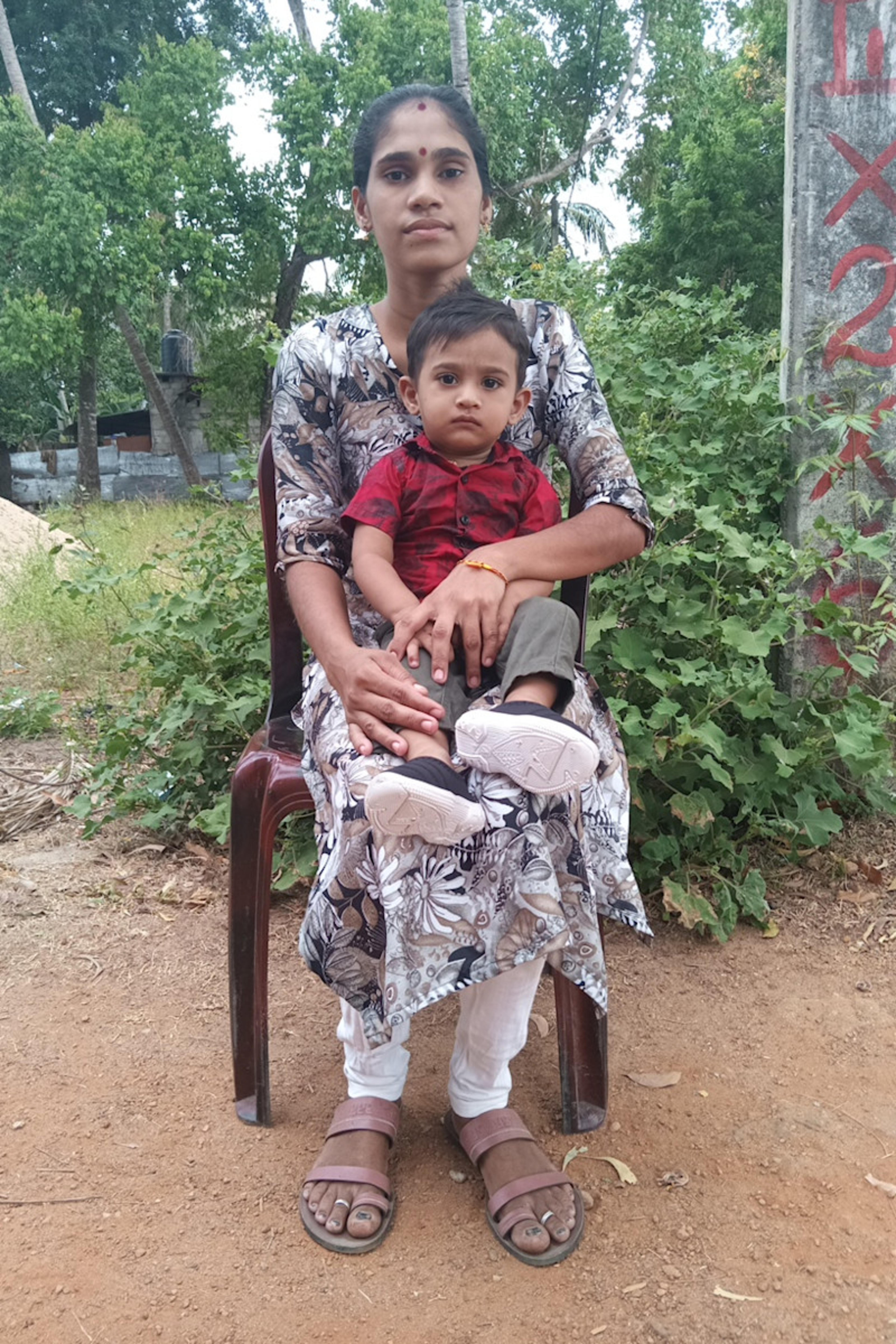 An unsponsored boy named Abinesh from Sri Lanka who has waited 447 days for a sponsor.