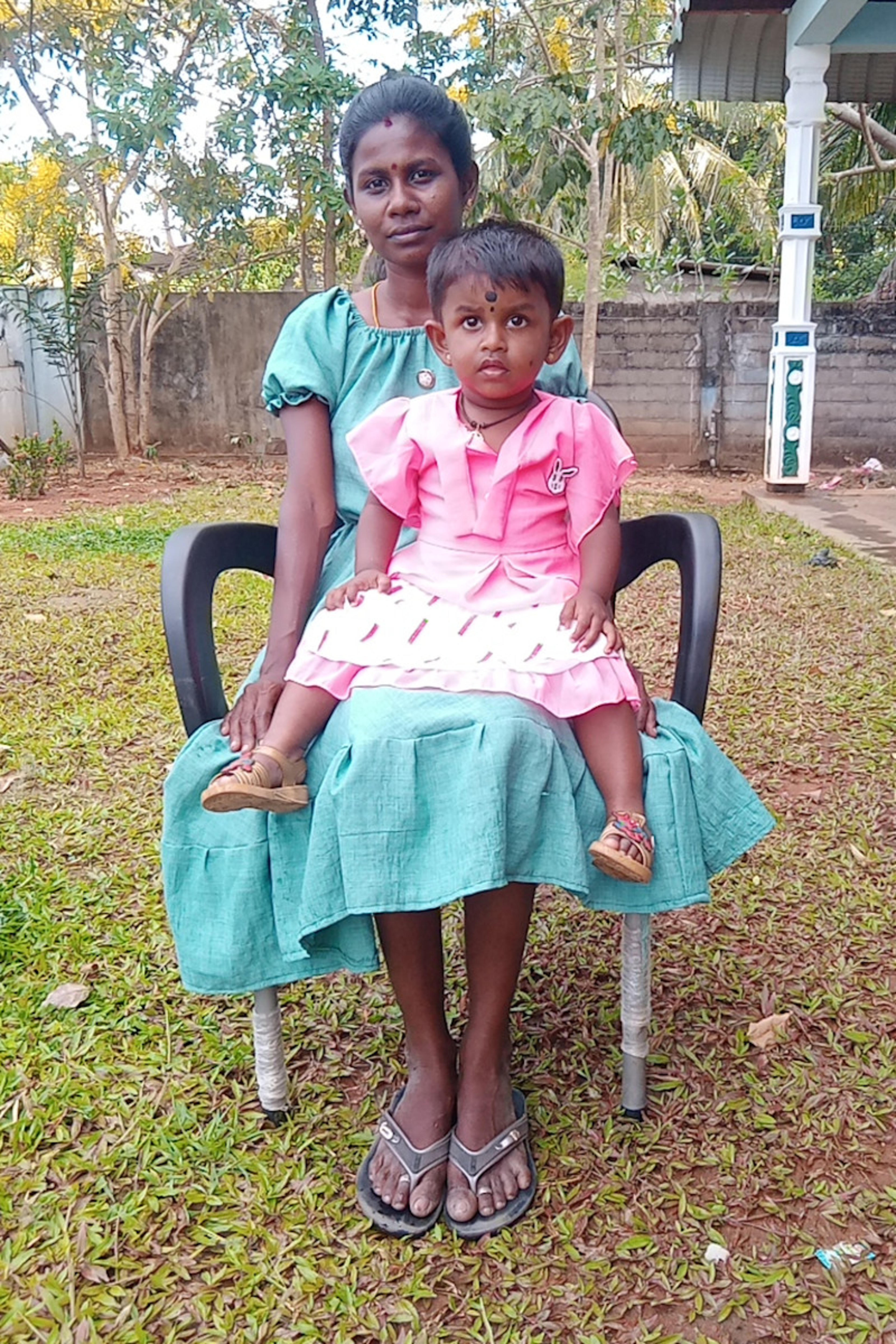 An unsponsored girl named Yuvashree from Sri Lanka who has waited 446 days for a sponsor.