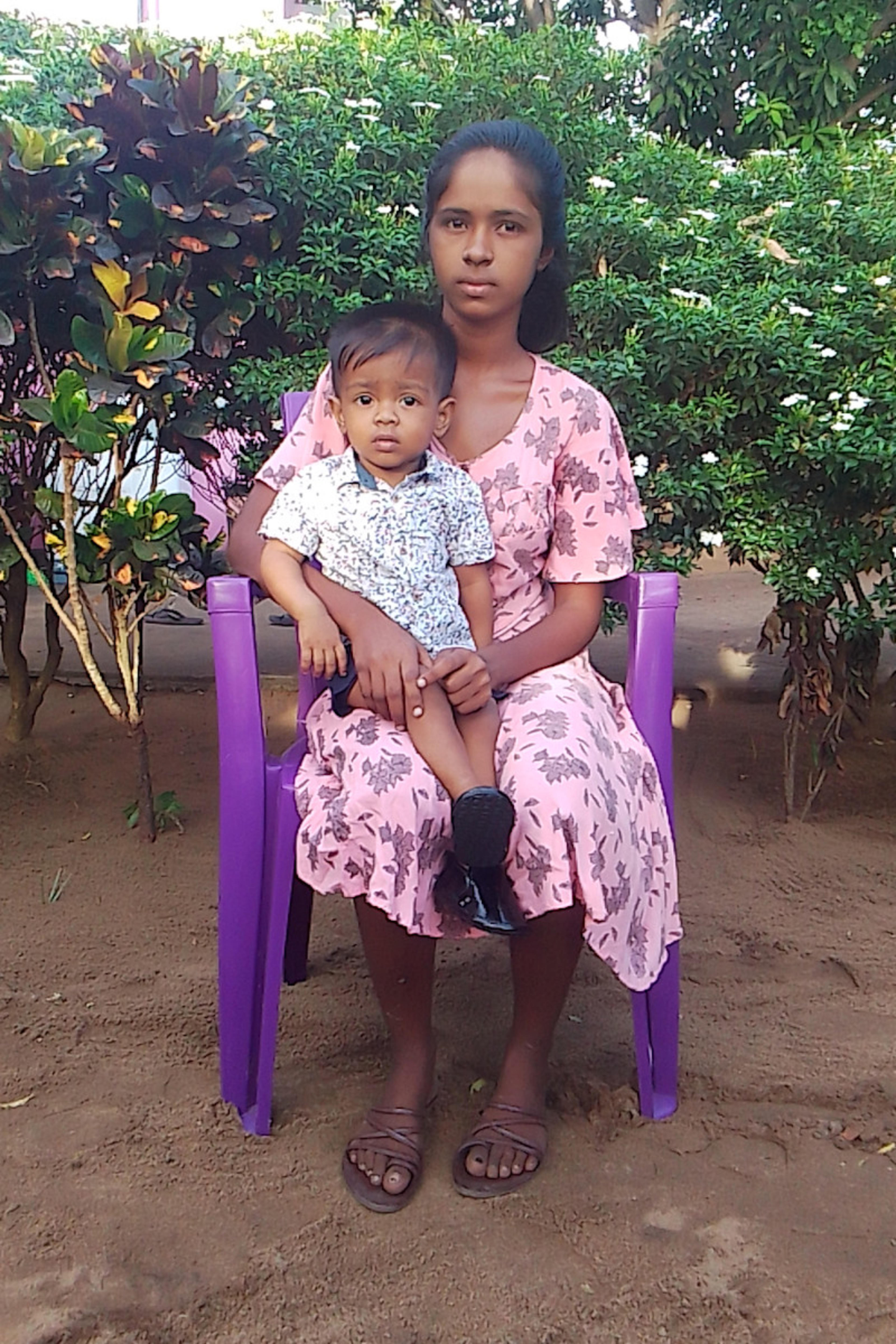 An unsponsored boy named Sasvin from Sri Lanka who has waited 445 days for a sponsor.