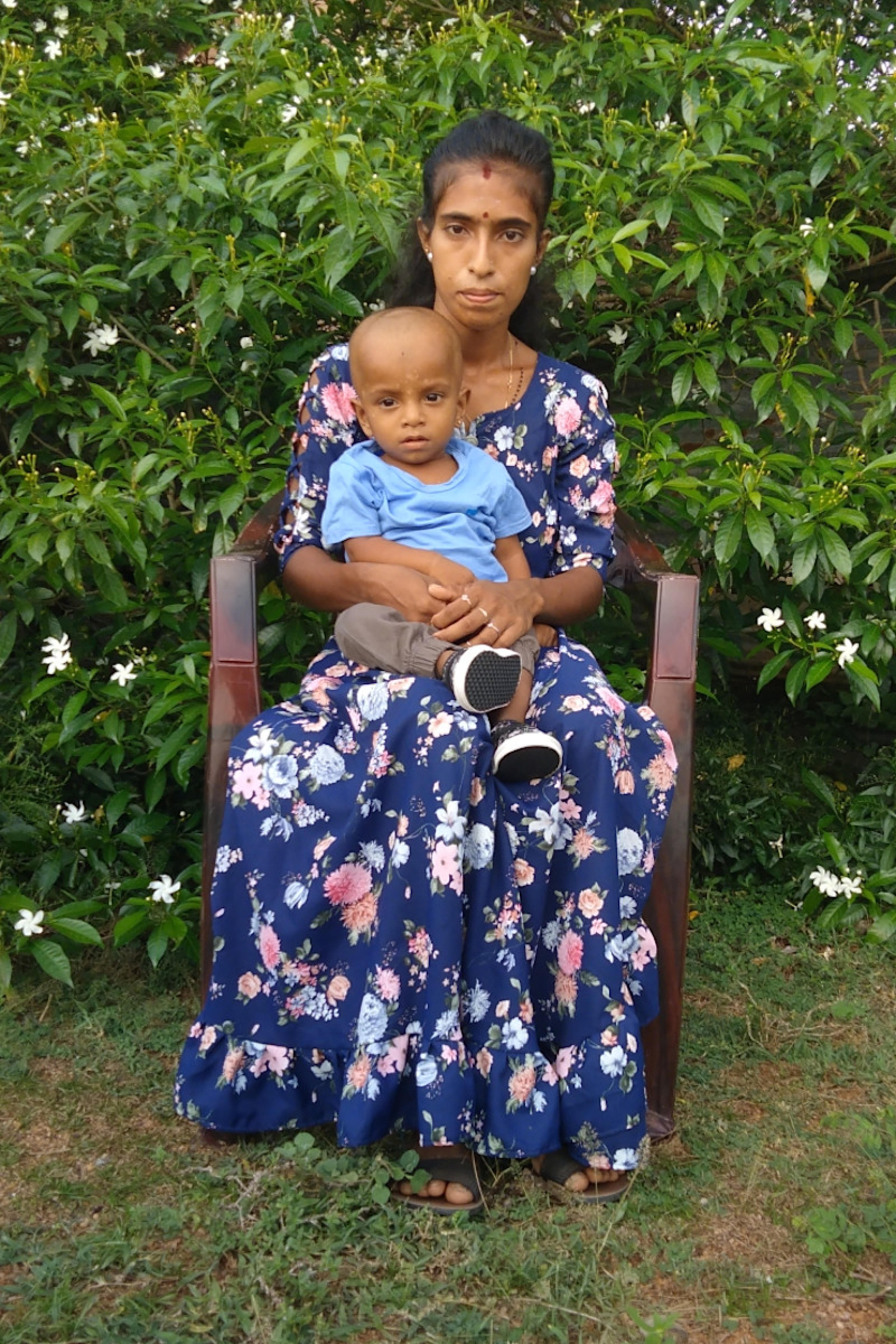 An unsponsored boy named Nitheesh from Sri Lanka who has waited 447 days for a sponsor.